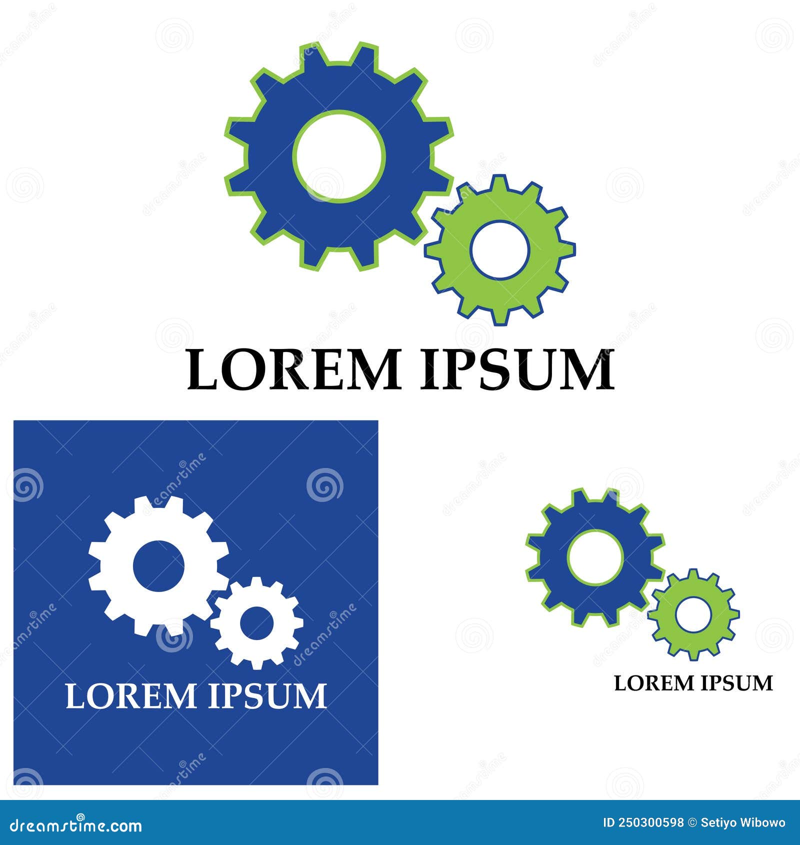 Gear Logo Icon Design Vector Background Template Stock Vector Illustration of vector, isolated