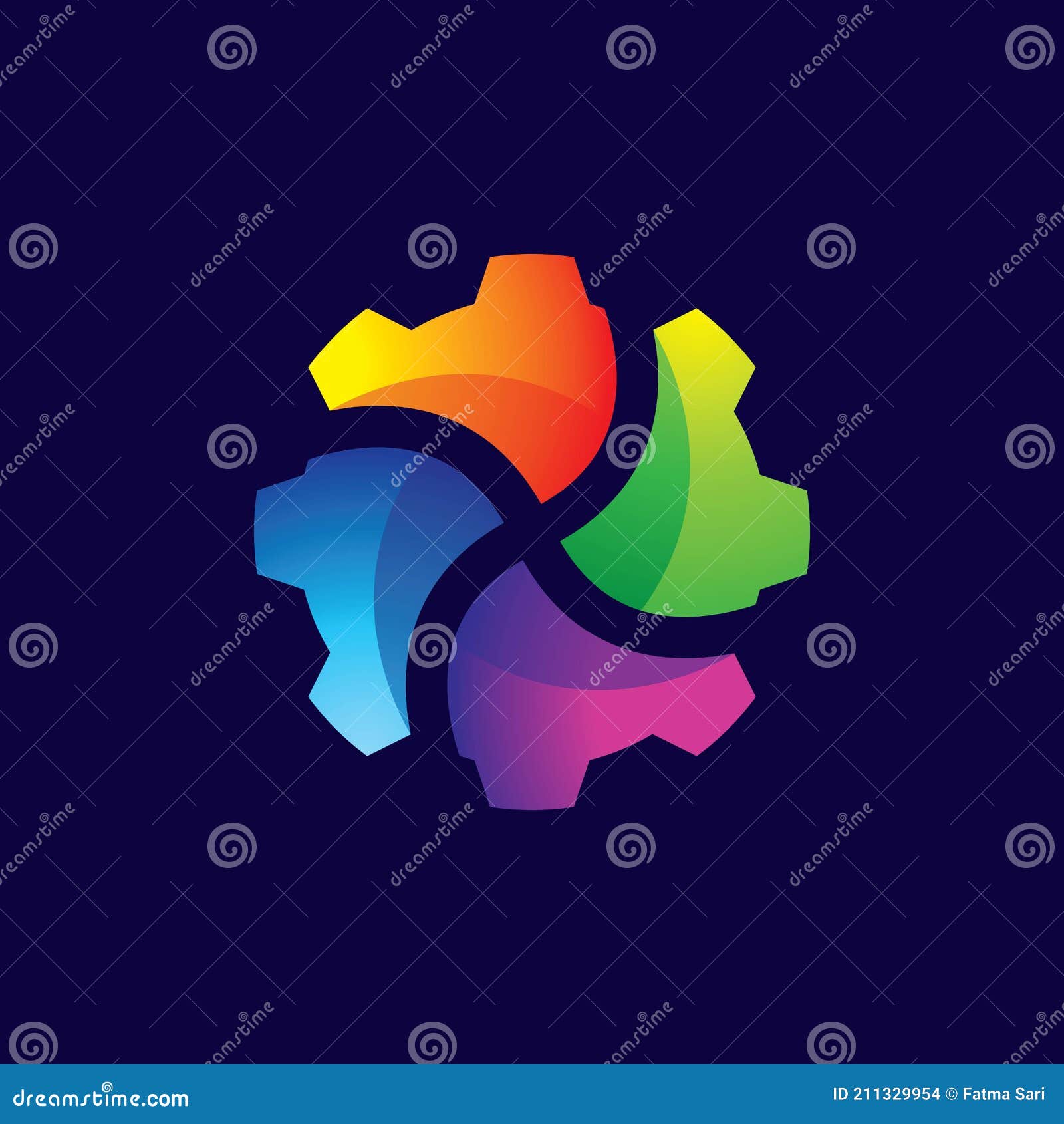 Gear logo images stock vector. Illustration of abstract 211329954