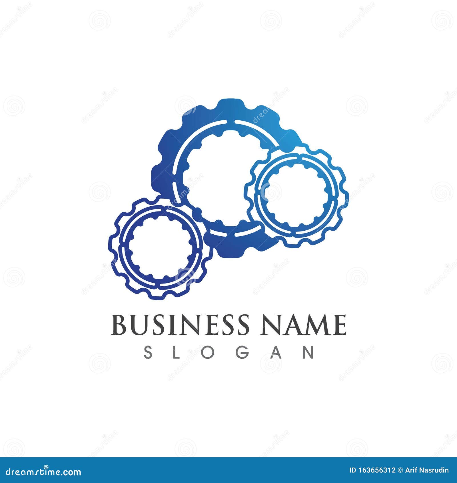 Gear Logo Template Vector Icon Illustration Stock Illustration