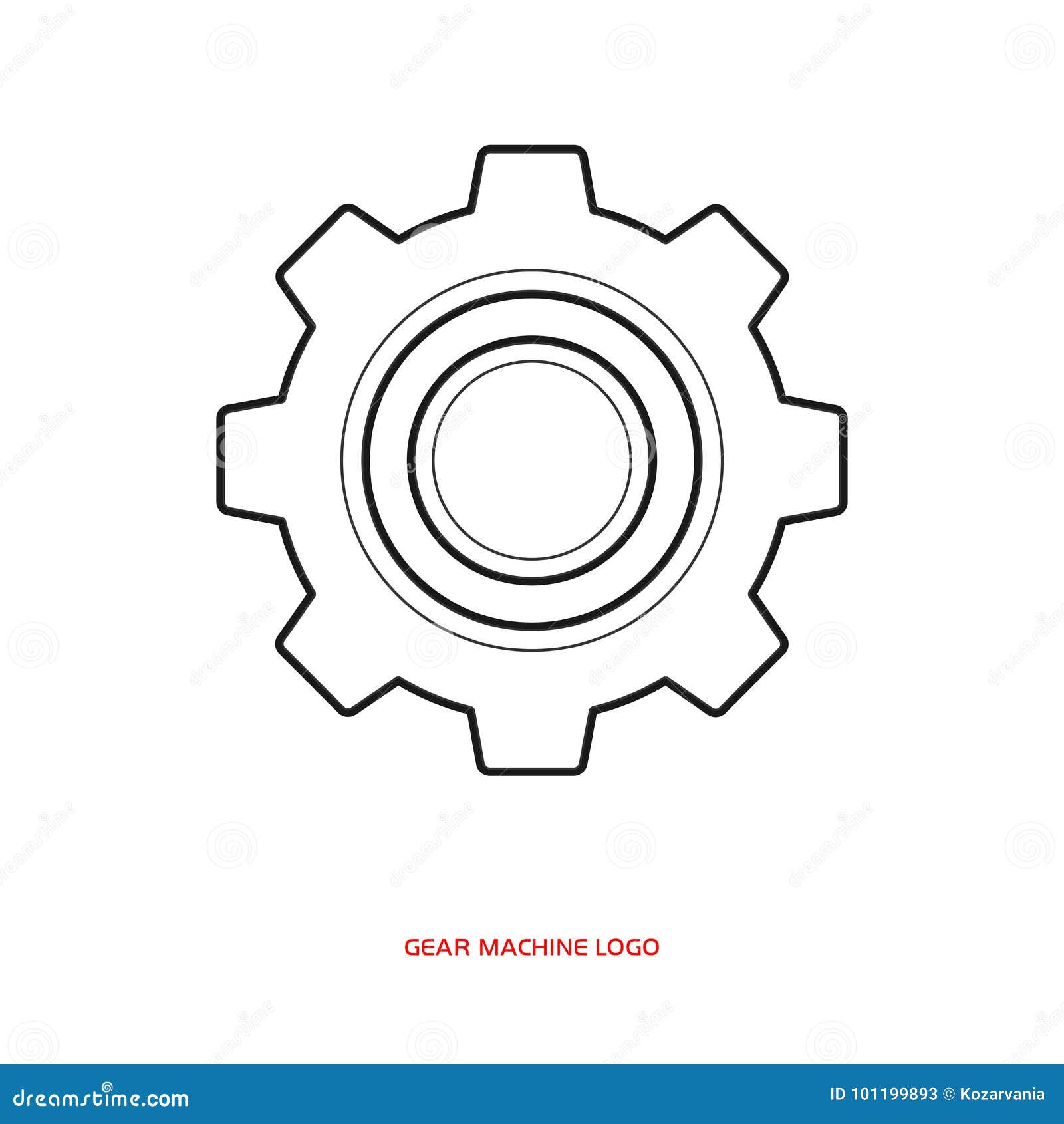 Gear machine logo stock vector. Illustration of creative 101199893