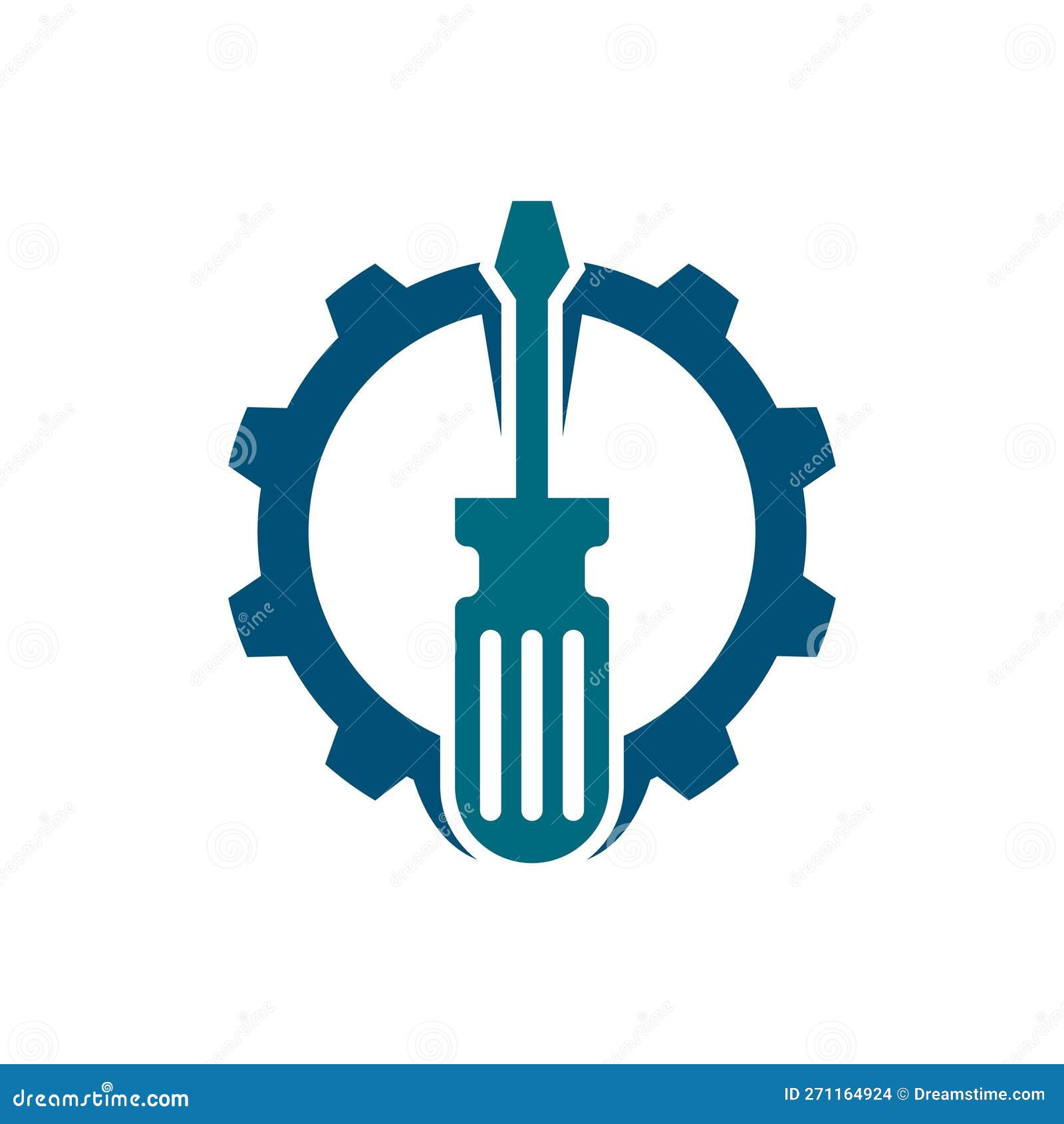 Gear service logo images stock vector. Illustration of machine 271164924