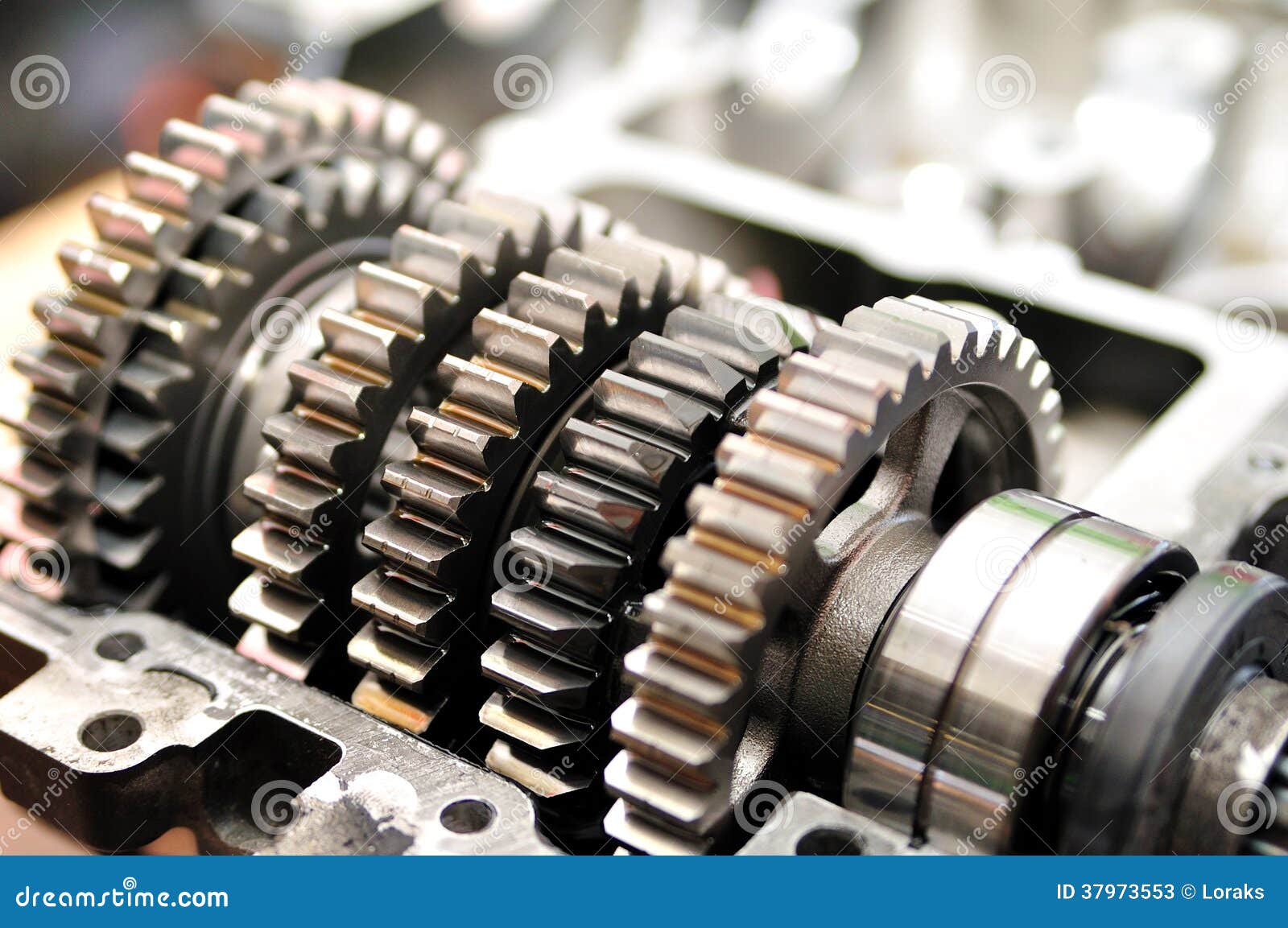 Gear set. stock image. Image of bike, rotation, metal 37973553