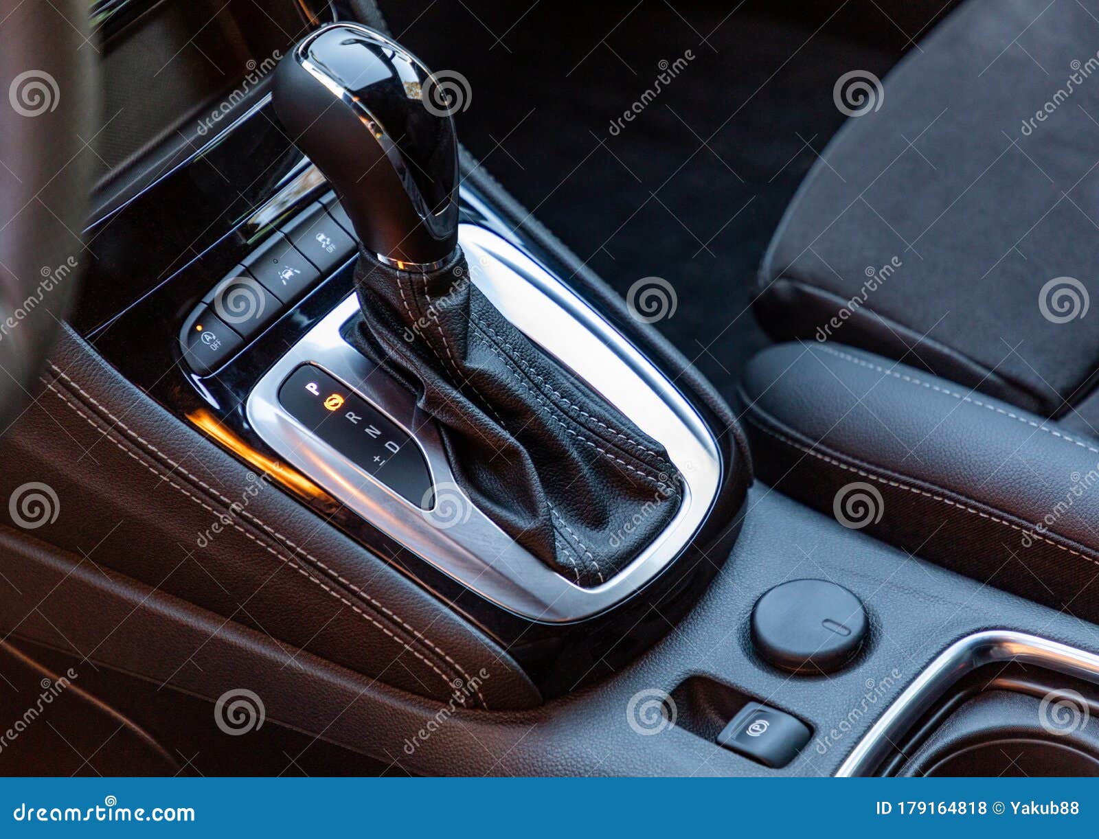 Gear shift in a car stock photo. Image of dashboard 179164818
