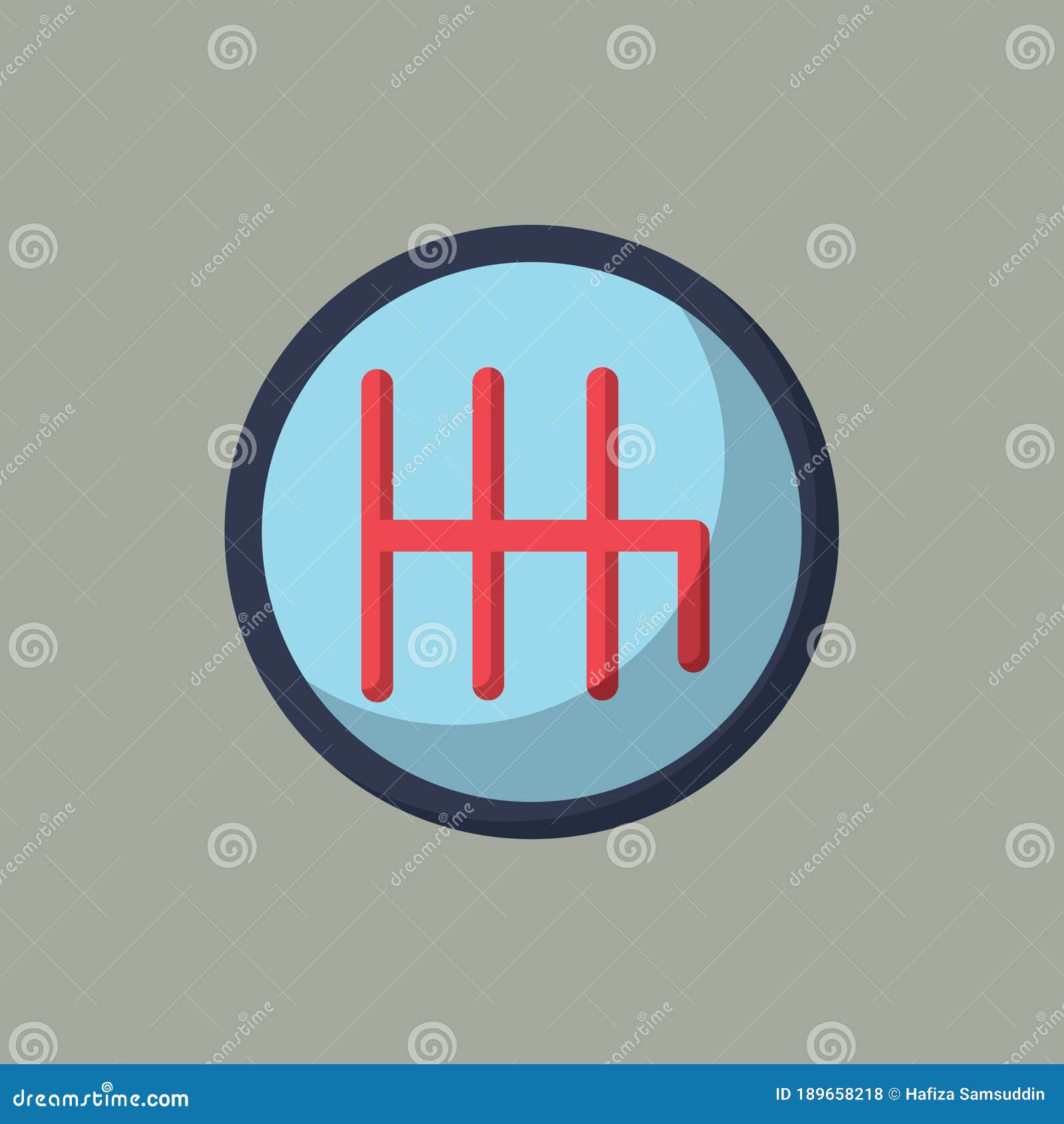 Gear Shift. Vector Illustration Decorative Design Stock Vector