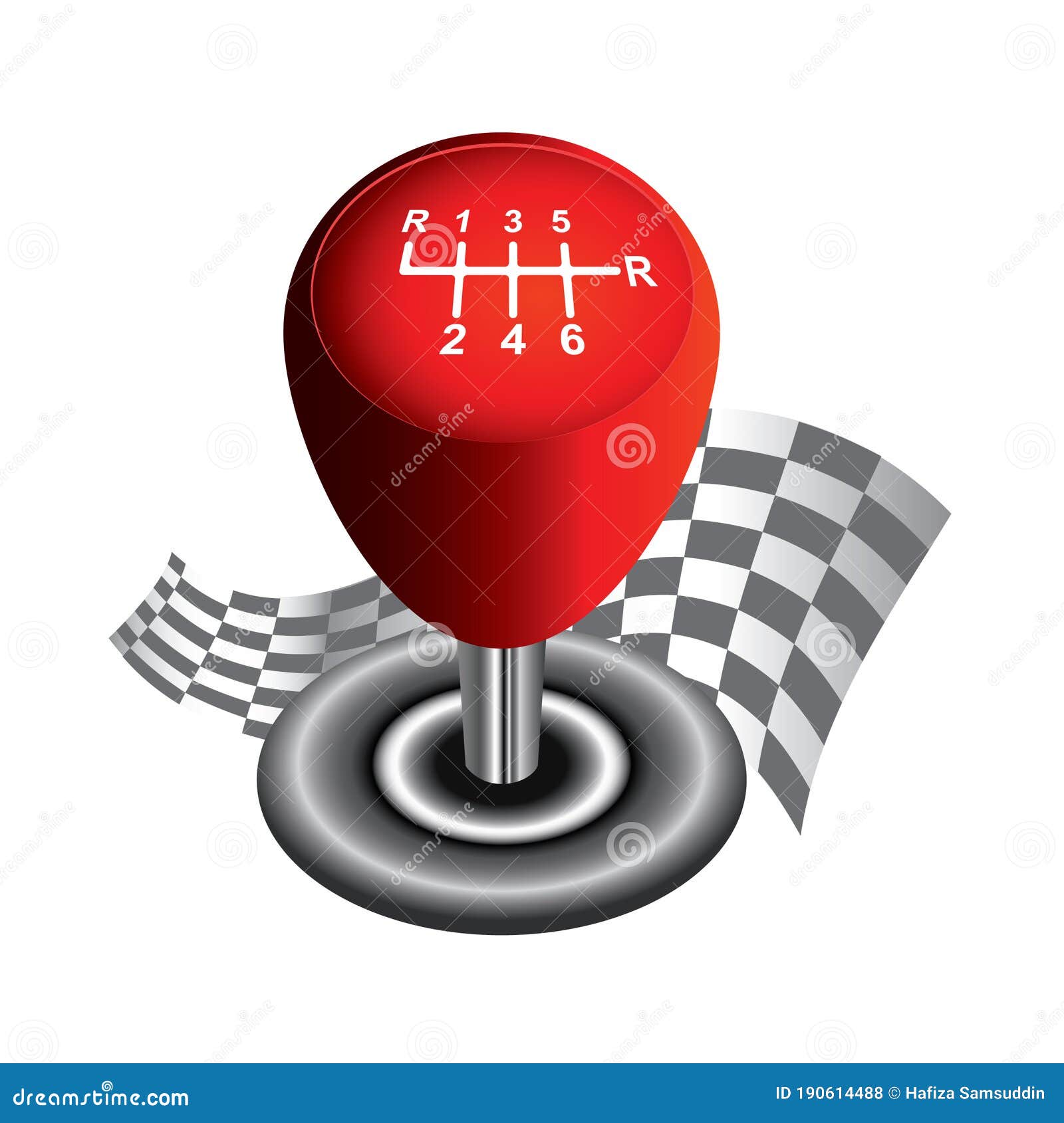 Gear Shifter. Vector Illustration Decorative Design Stock Vector
