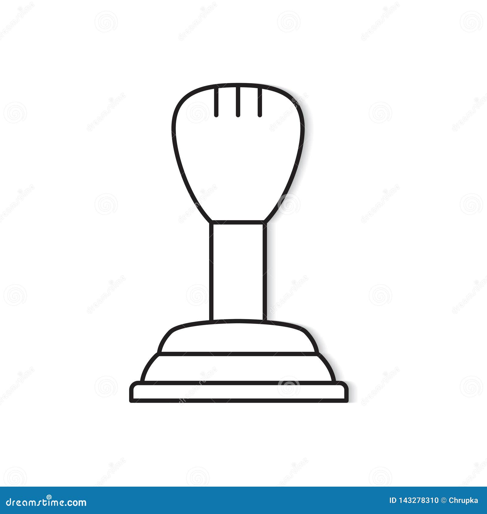 Gear stick icon stock vector. Illustration of stick 143278310