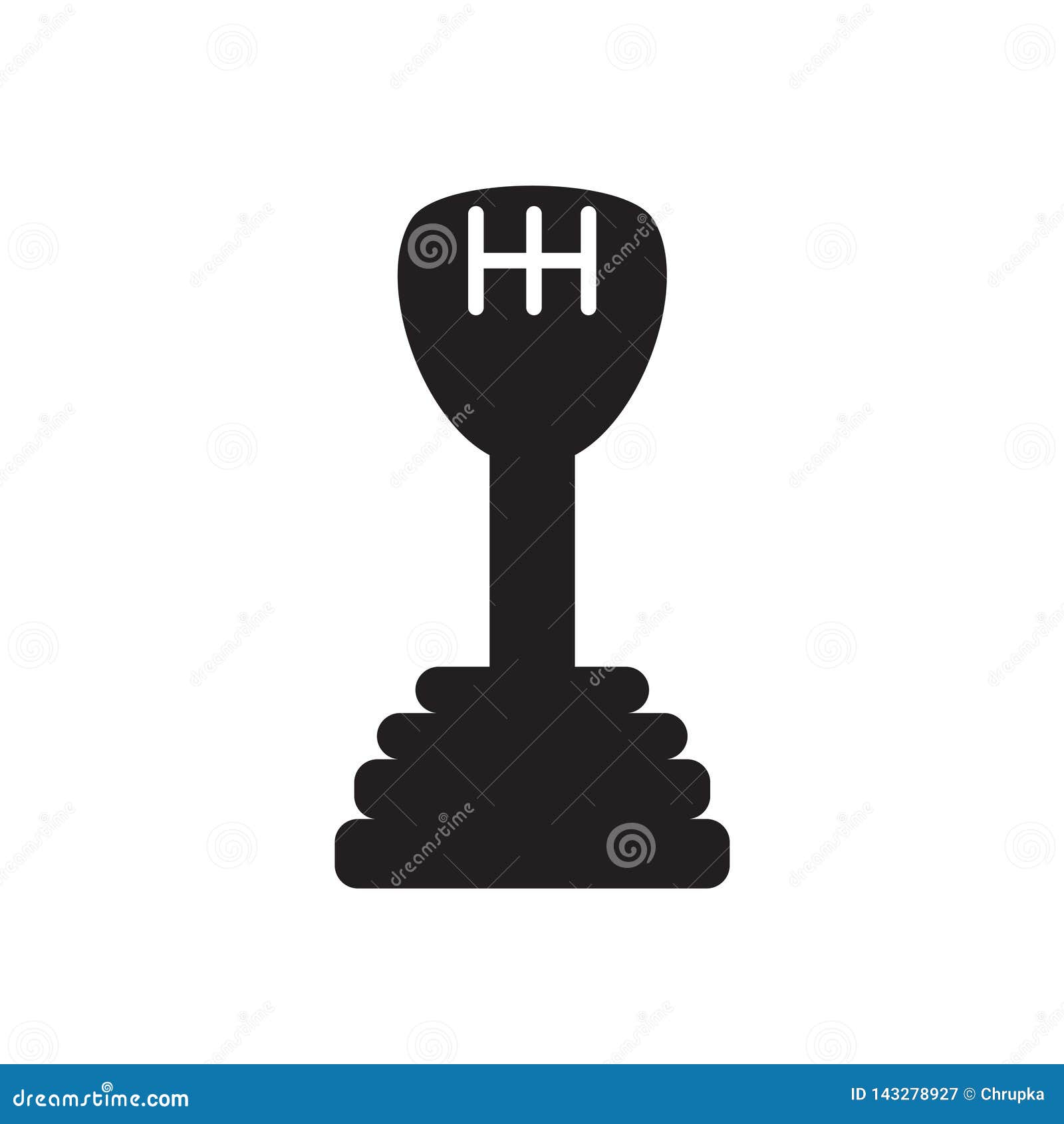 Gear stick icon stock vector. Illustration of auto, machine 143278927