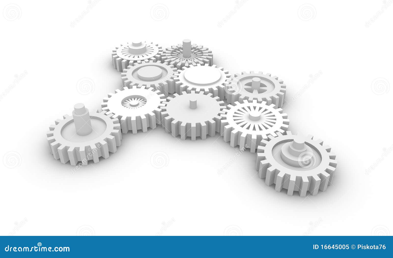Gear system. stock illustration. Illustration of precise 16645005
