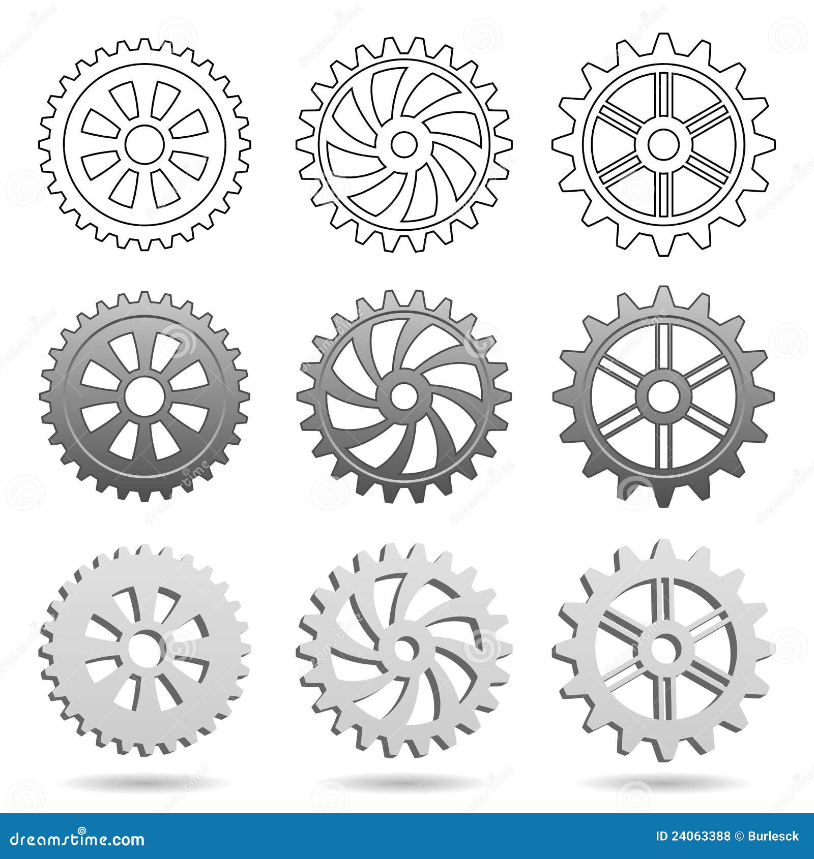 Different Types Gears Stock Illustrations – 53 Different Types