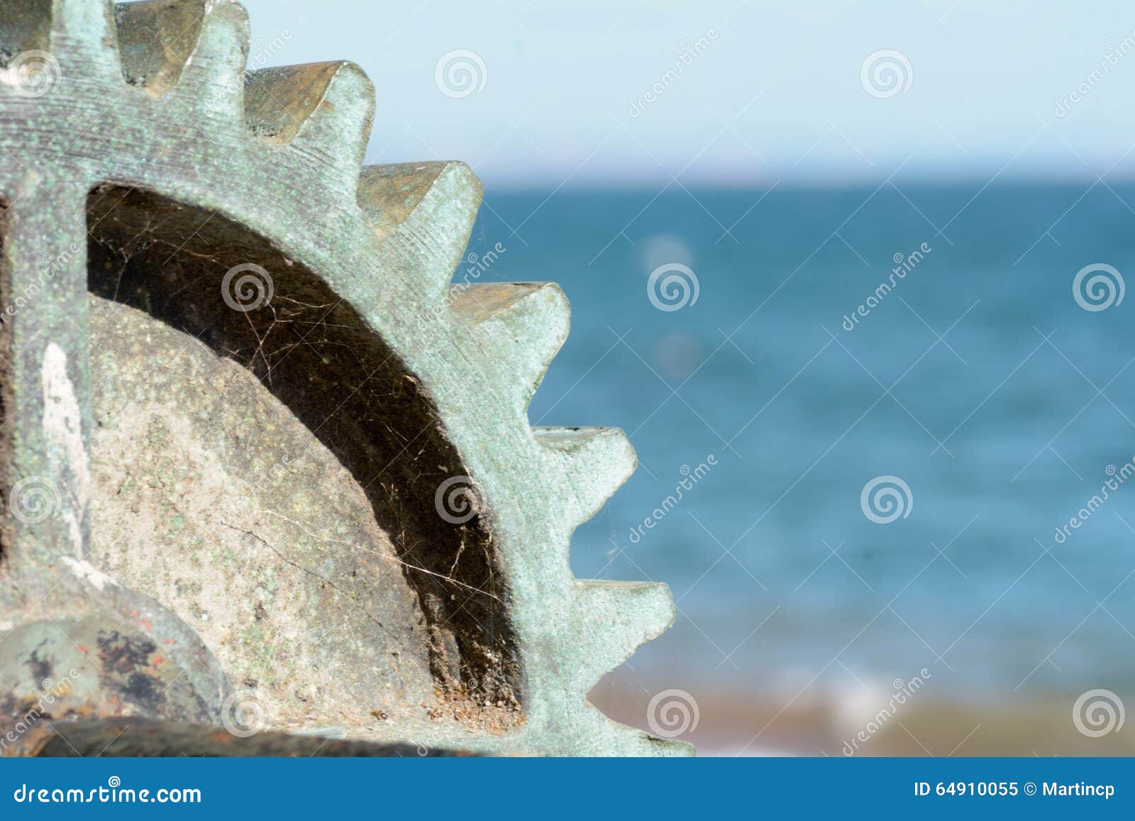 Gear Wheels on Rusted Old Winch Stock Image Image of mechanised