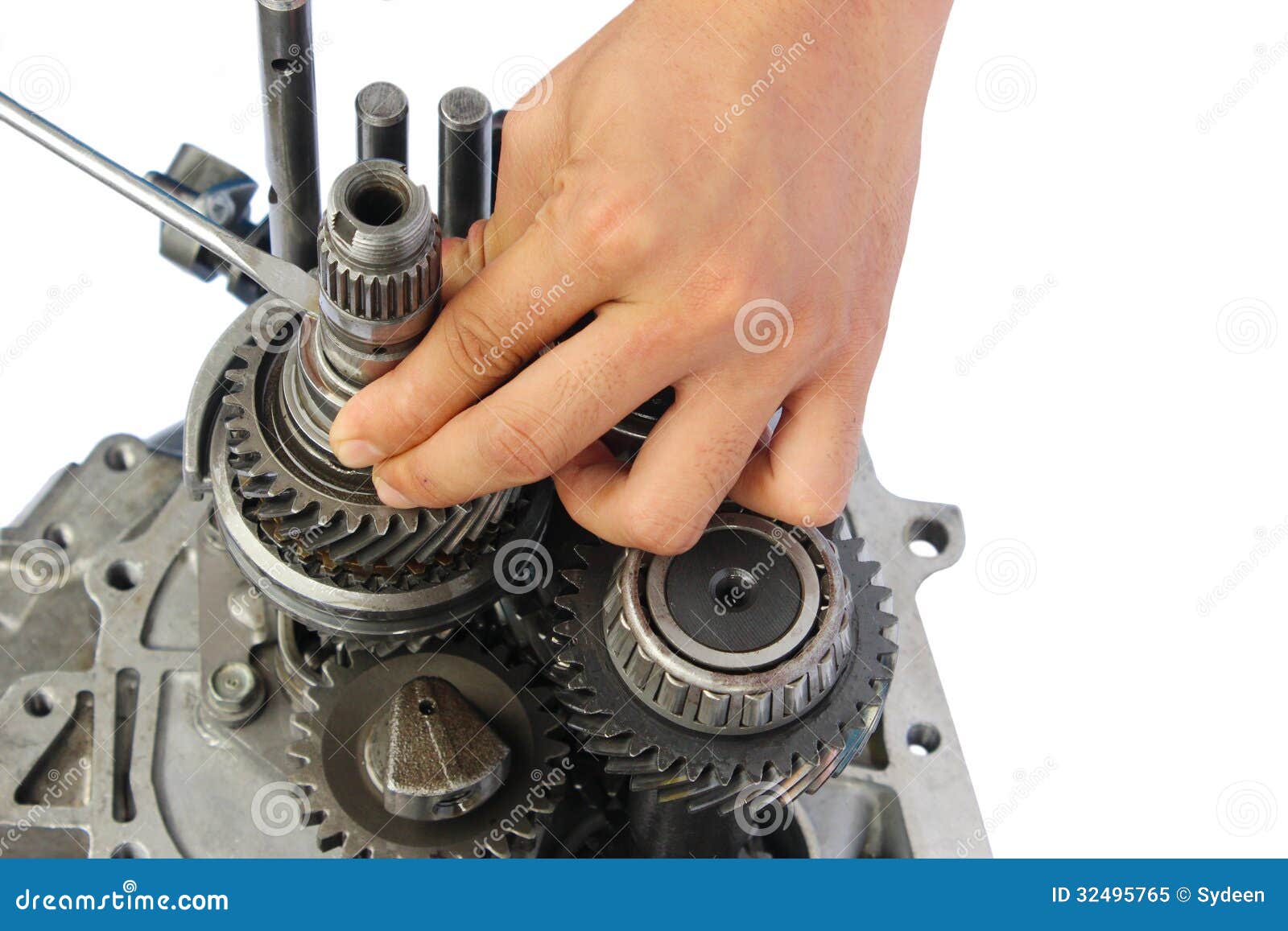 Gearbox service stock image. Image of spare, background 32495765