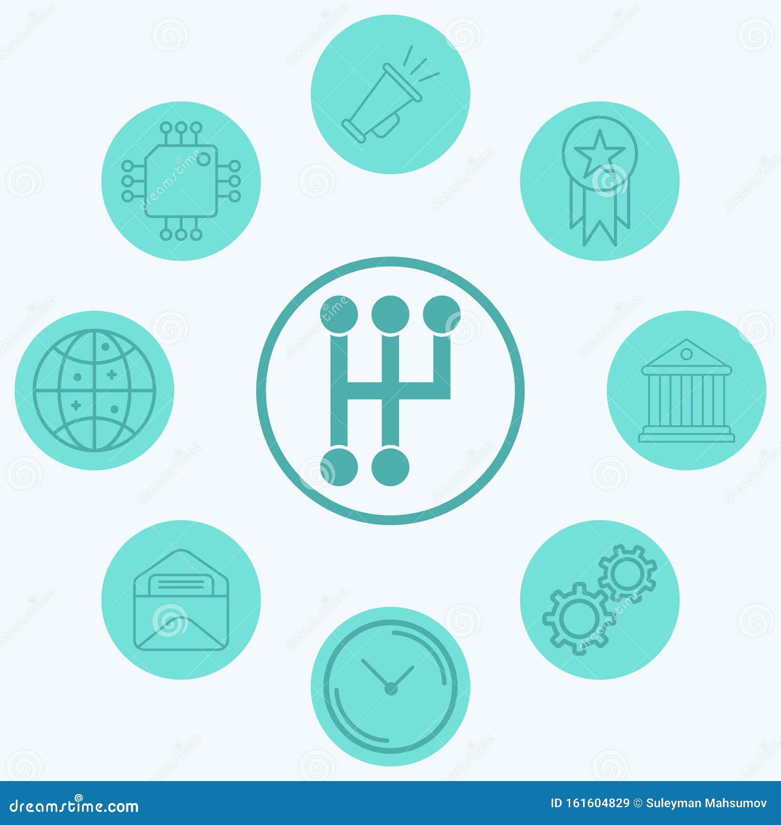 Gearbox Vector Icon Sign Symbol Stock Illustration Illustration of