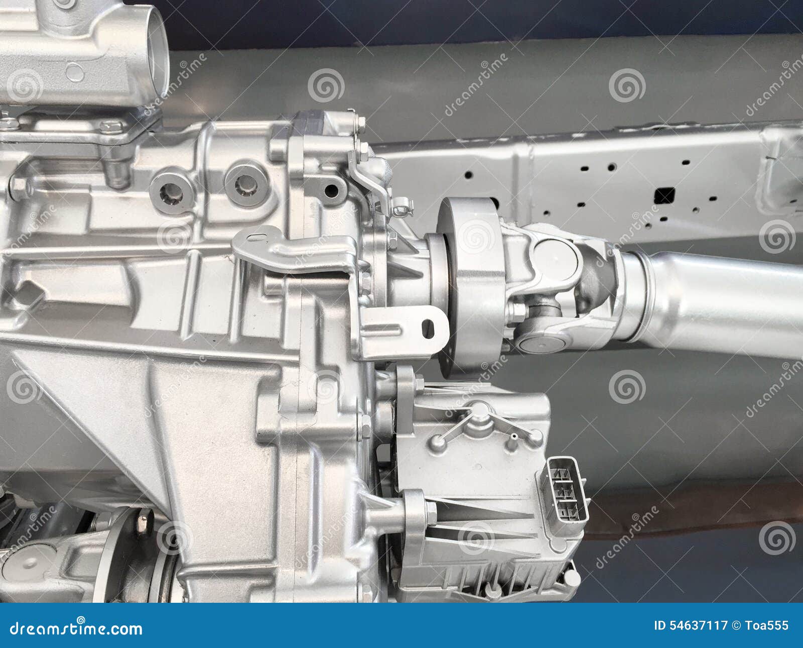 Gearbox 4WD with Shaft Drive Stock Image Image of industrial