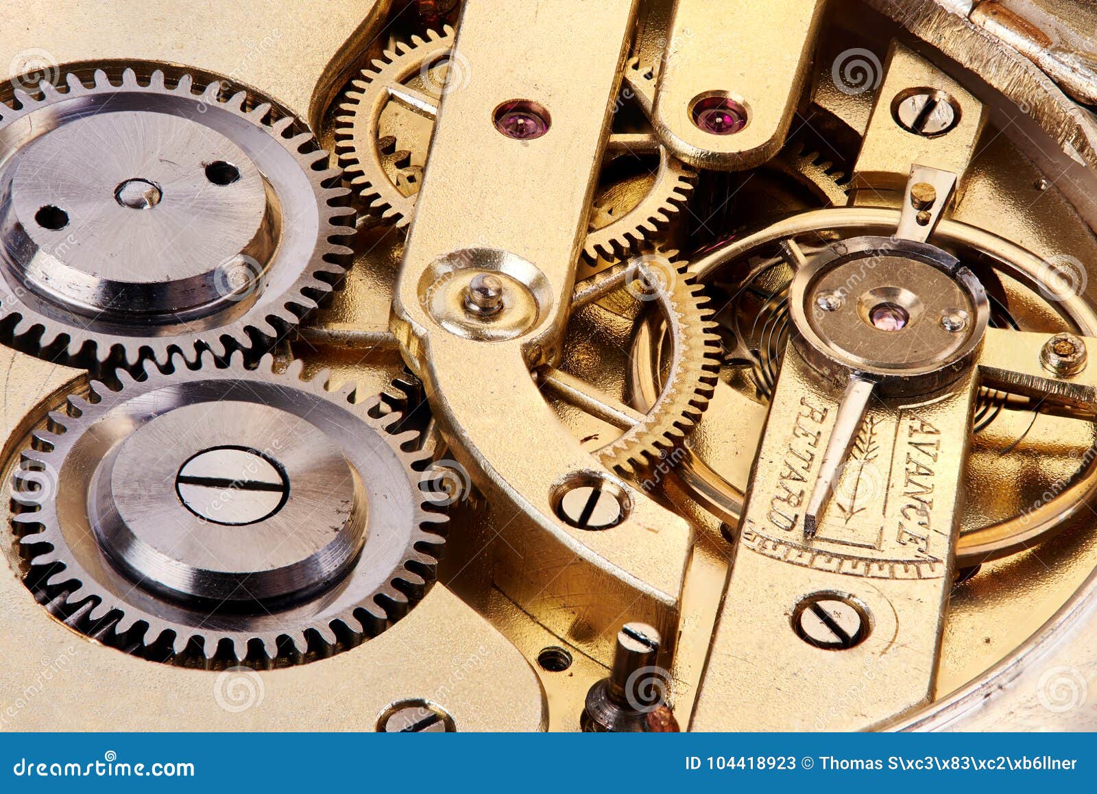 Gears of Antique Pocket Watch Stock Image Image of engineering, gear