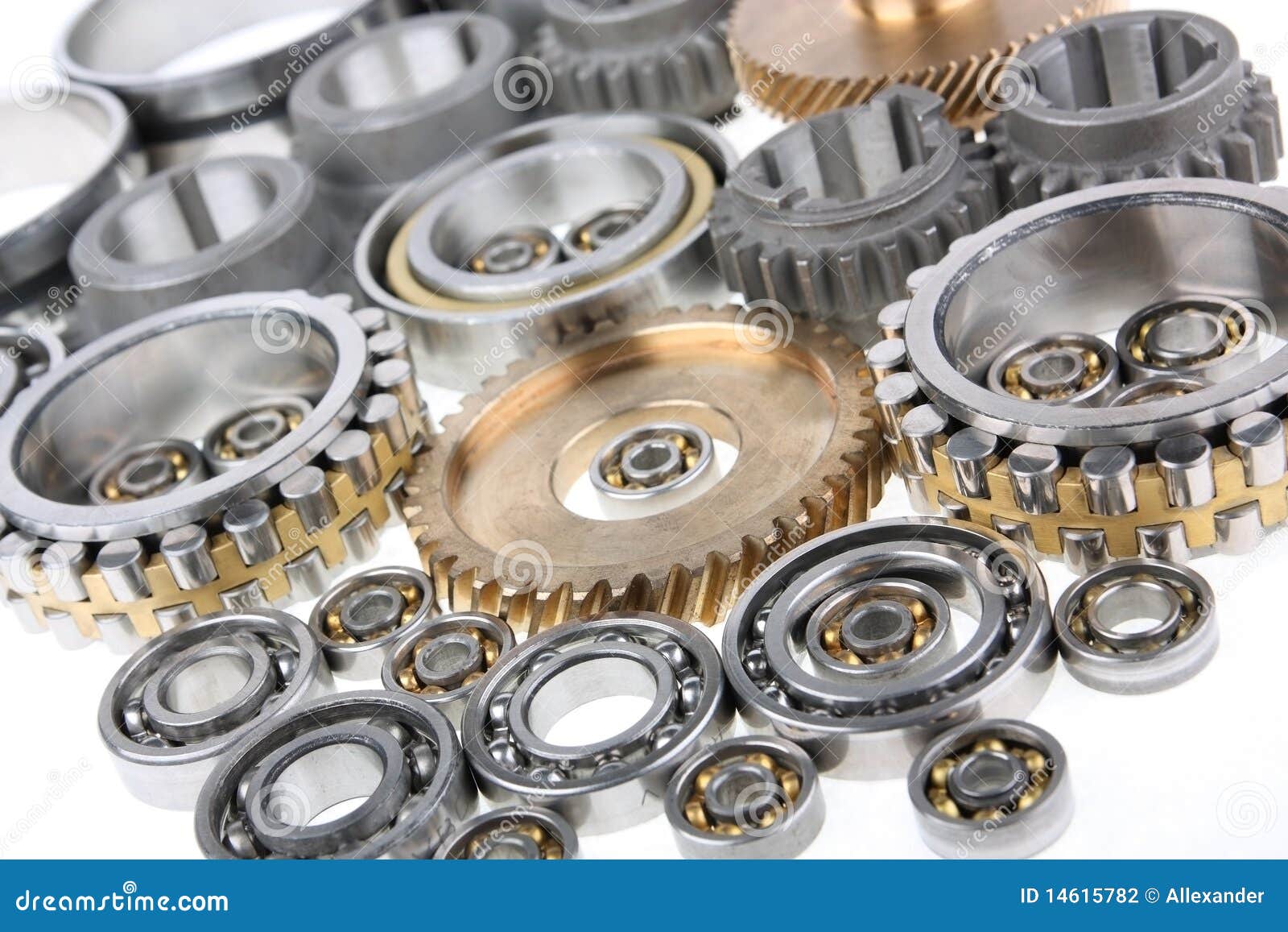 The gears and bearings stock photo. Image of slot, power 14615782
