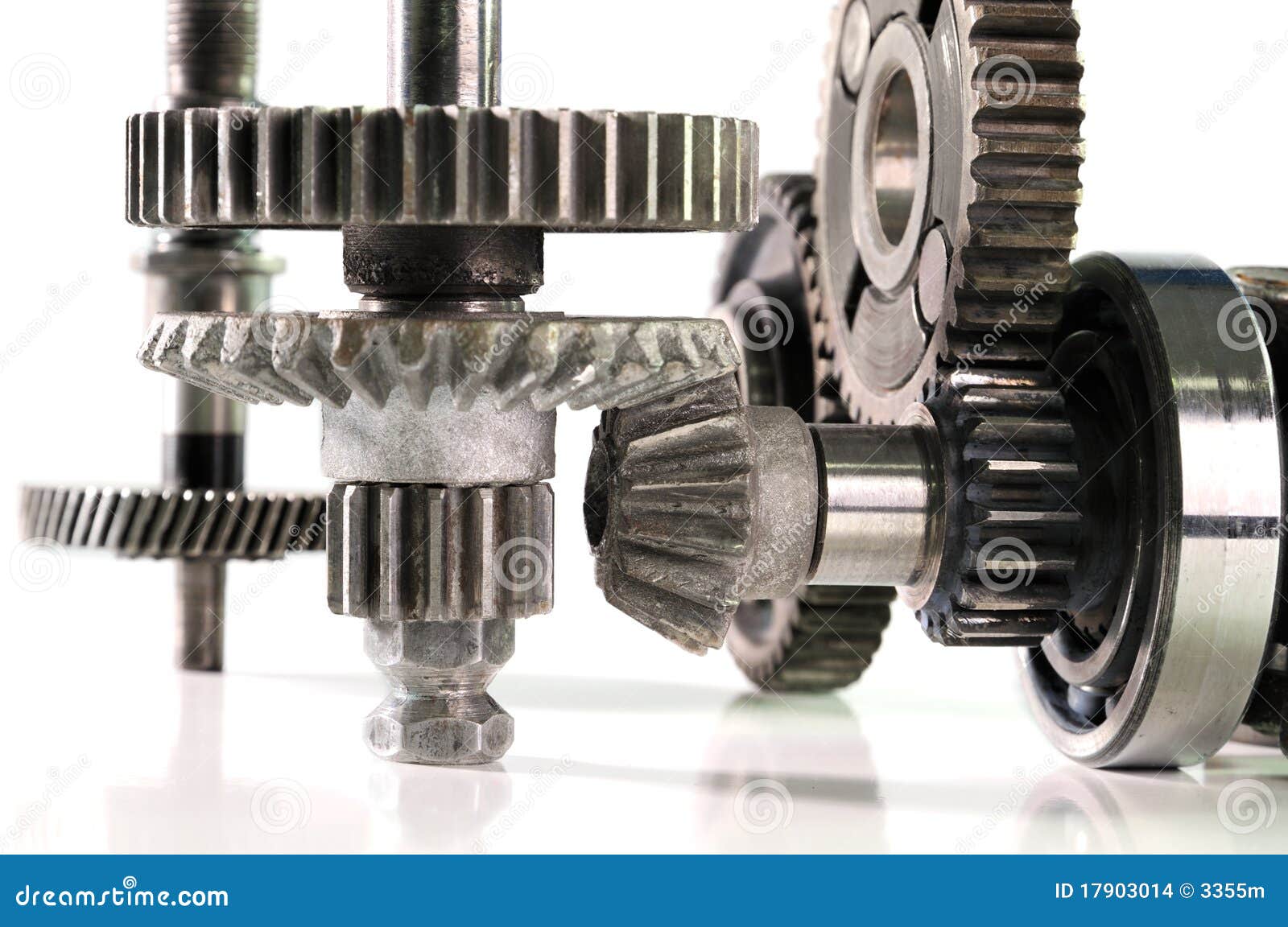 Gears and bearings stock photo. Image of iron, objects 17903014
