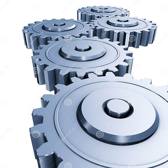 Gears engineering stock illustration. Illustration of mechanical 13751328