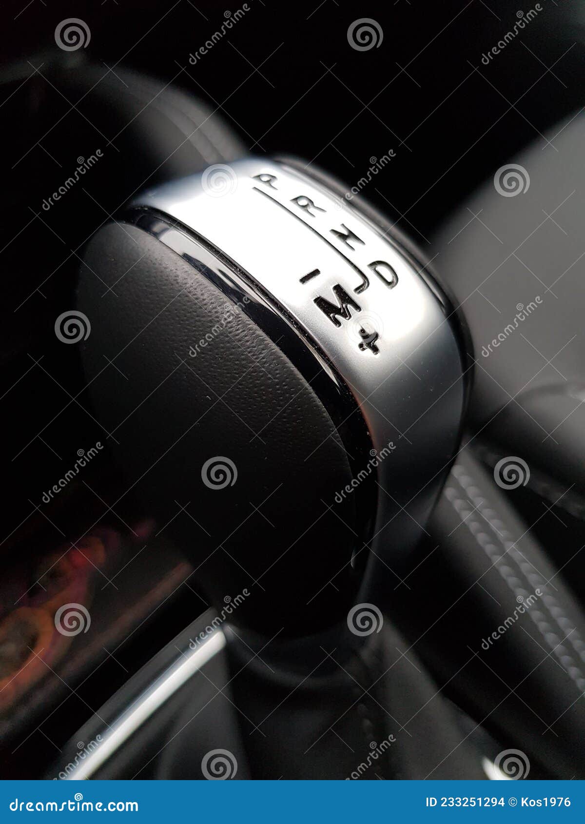 Gear lever in the car stock photo. Image of transport 233251294