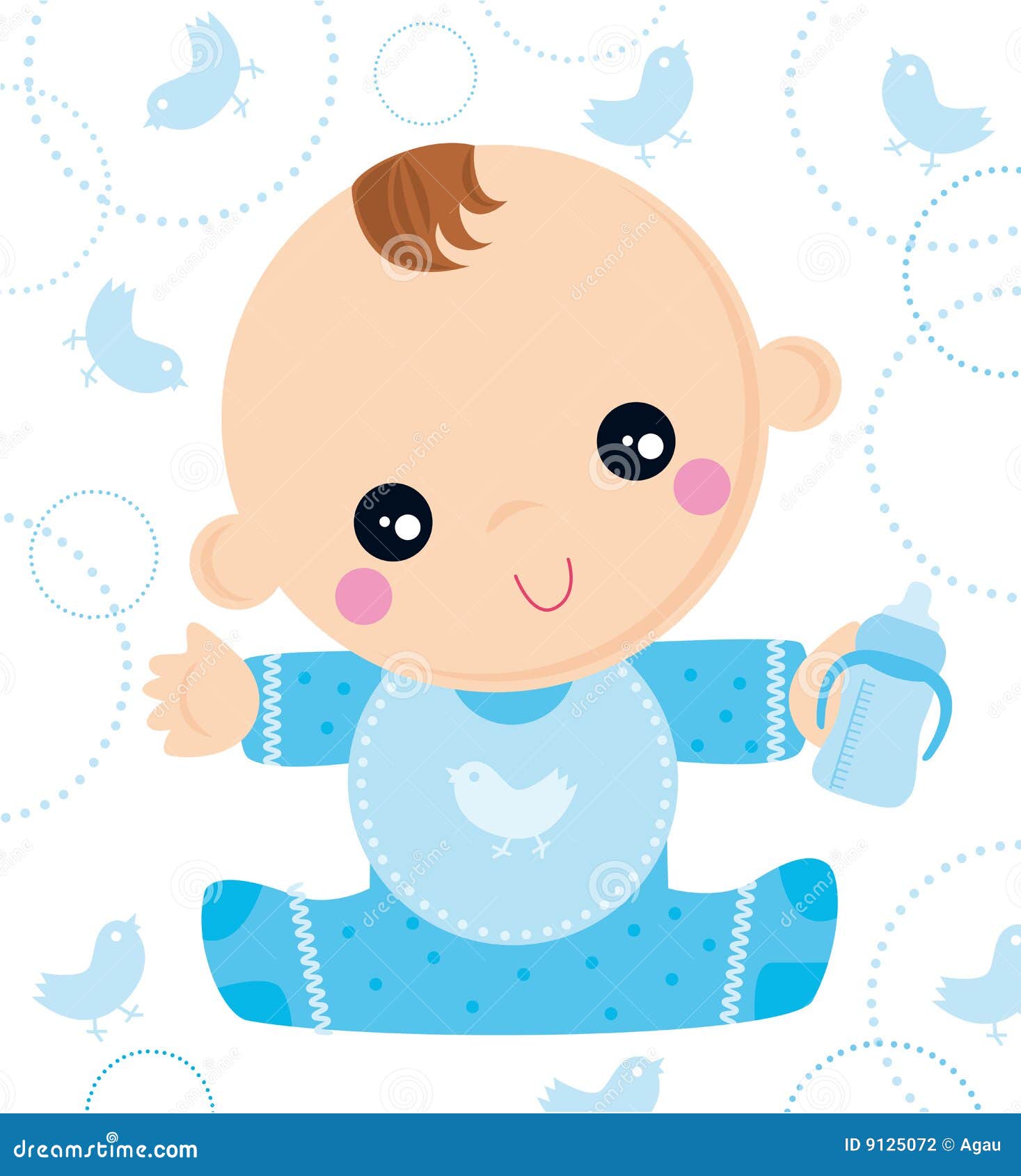 Geboren Baby Vector Illustratie. Illustration Of Kaart - 9125072