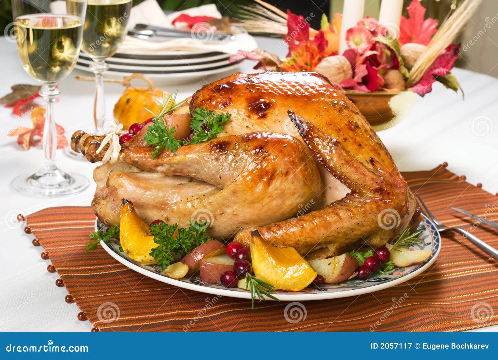 Gebratener Truthahn Stockbild Bild Von Nahrung Champagner 2057117