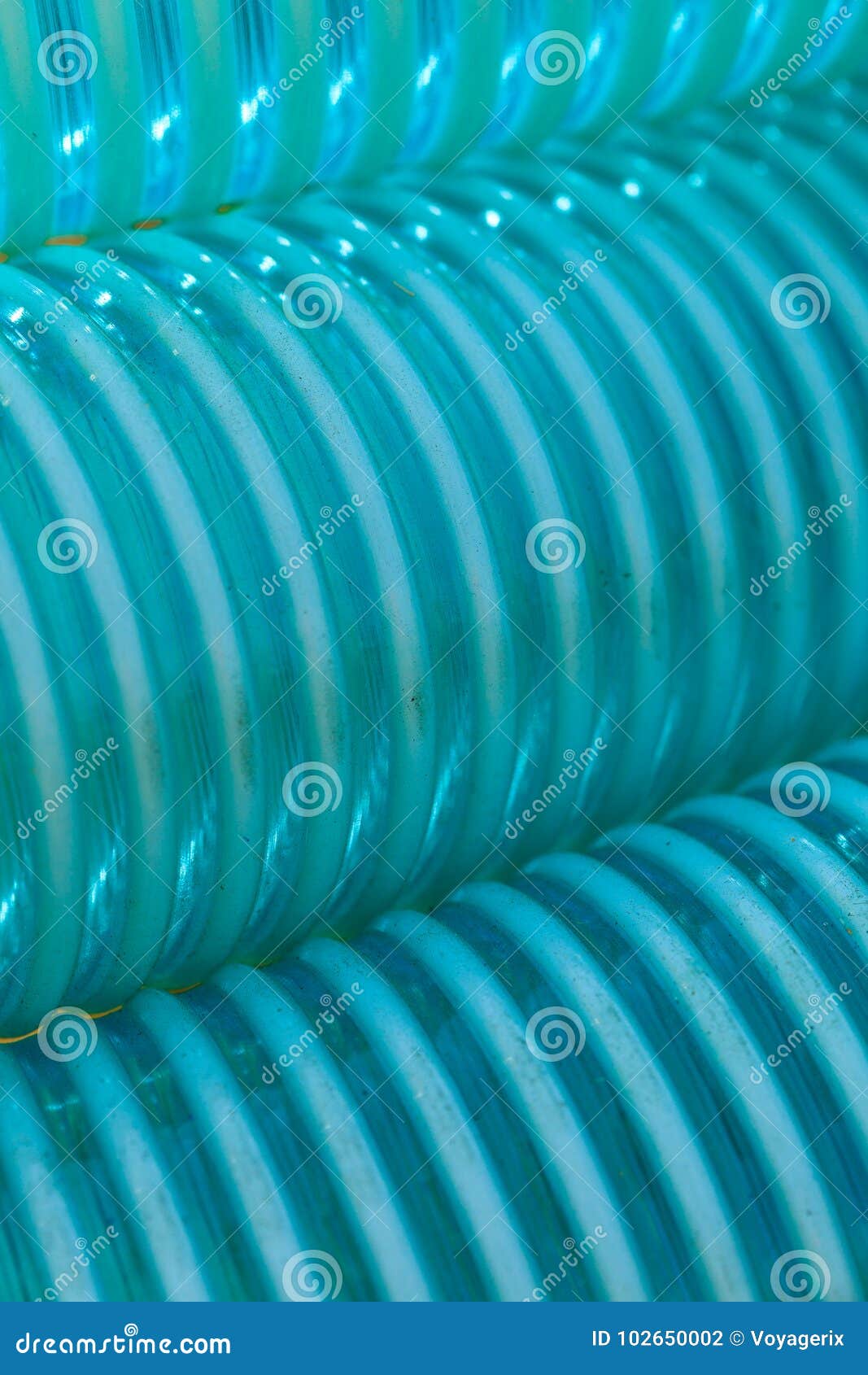 Gedetailleerde Closeup Van Flexibele Plastic Slang Stock Foto Image of materialen, ronde