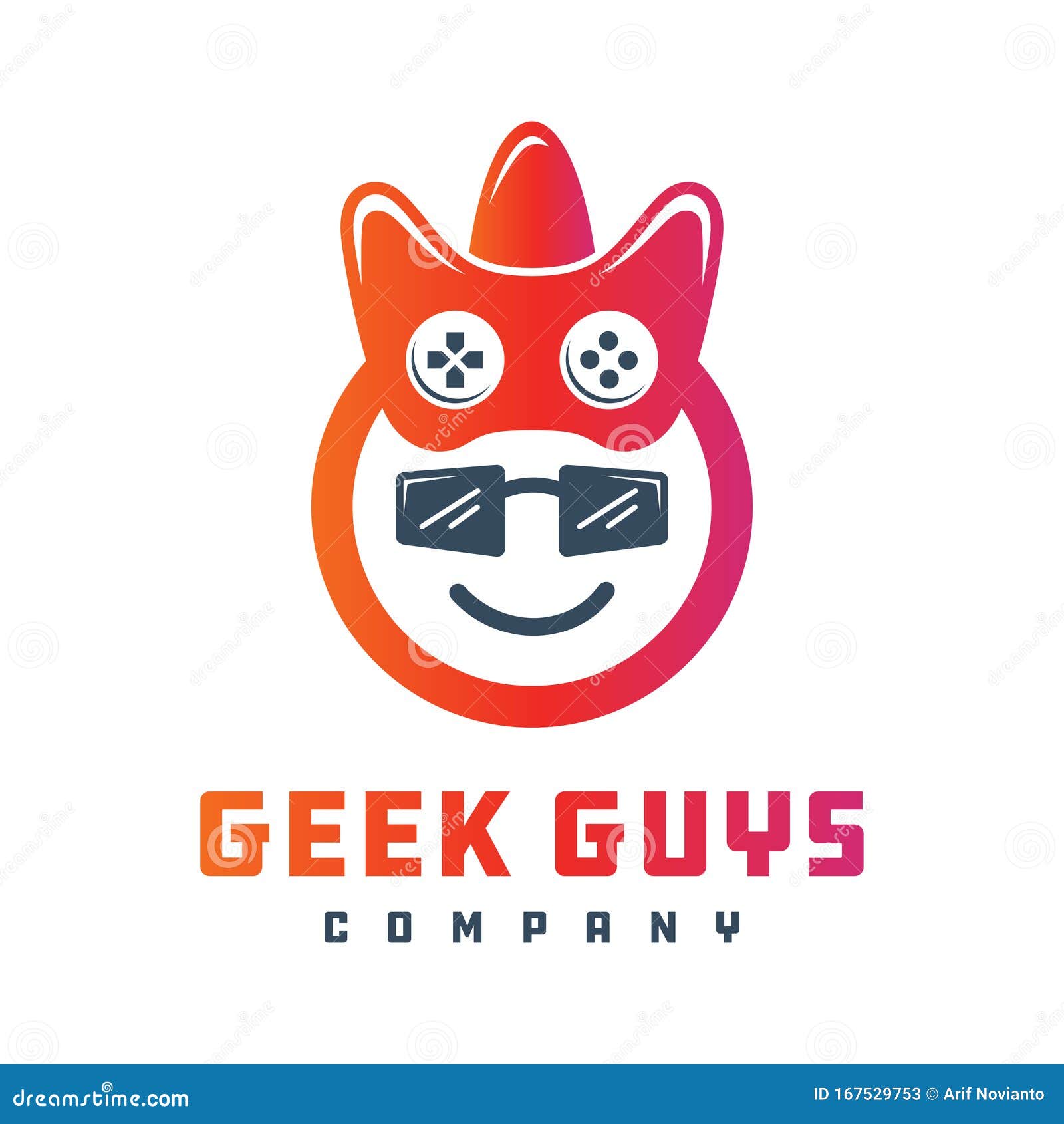 Download Geek Gaming Logo Design Vector Stock Vector - Illustration of game, controller: 167529753