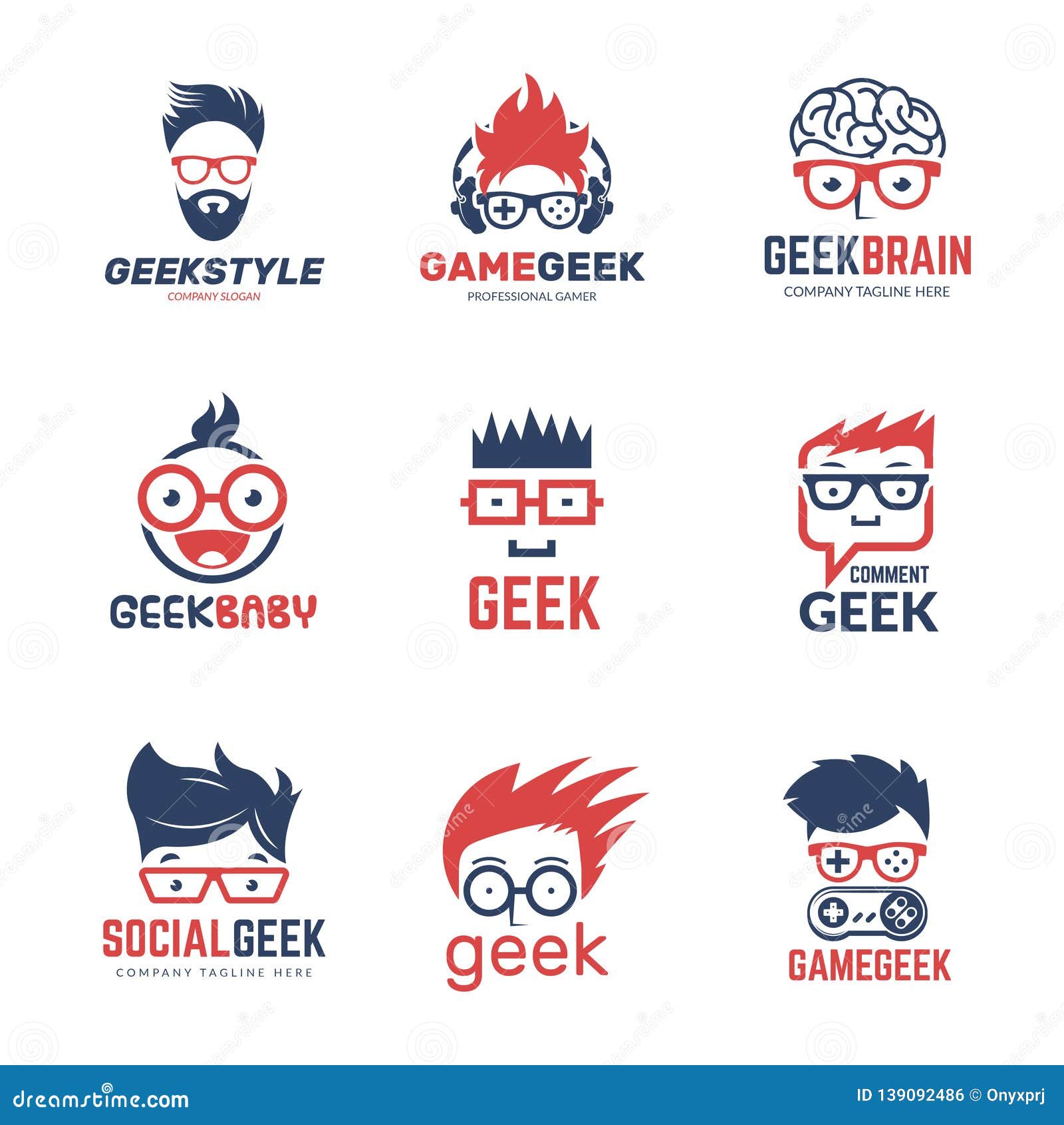 Download Geek Logo. Business Identity Of Smart Programmers Thinking ...
