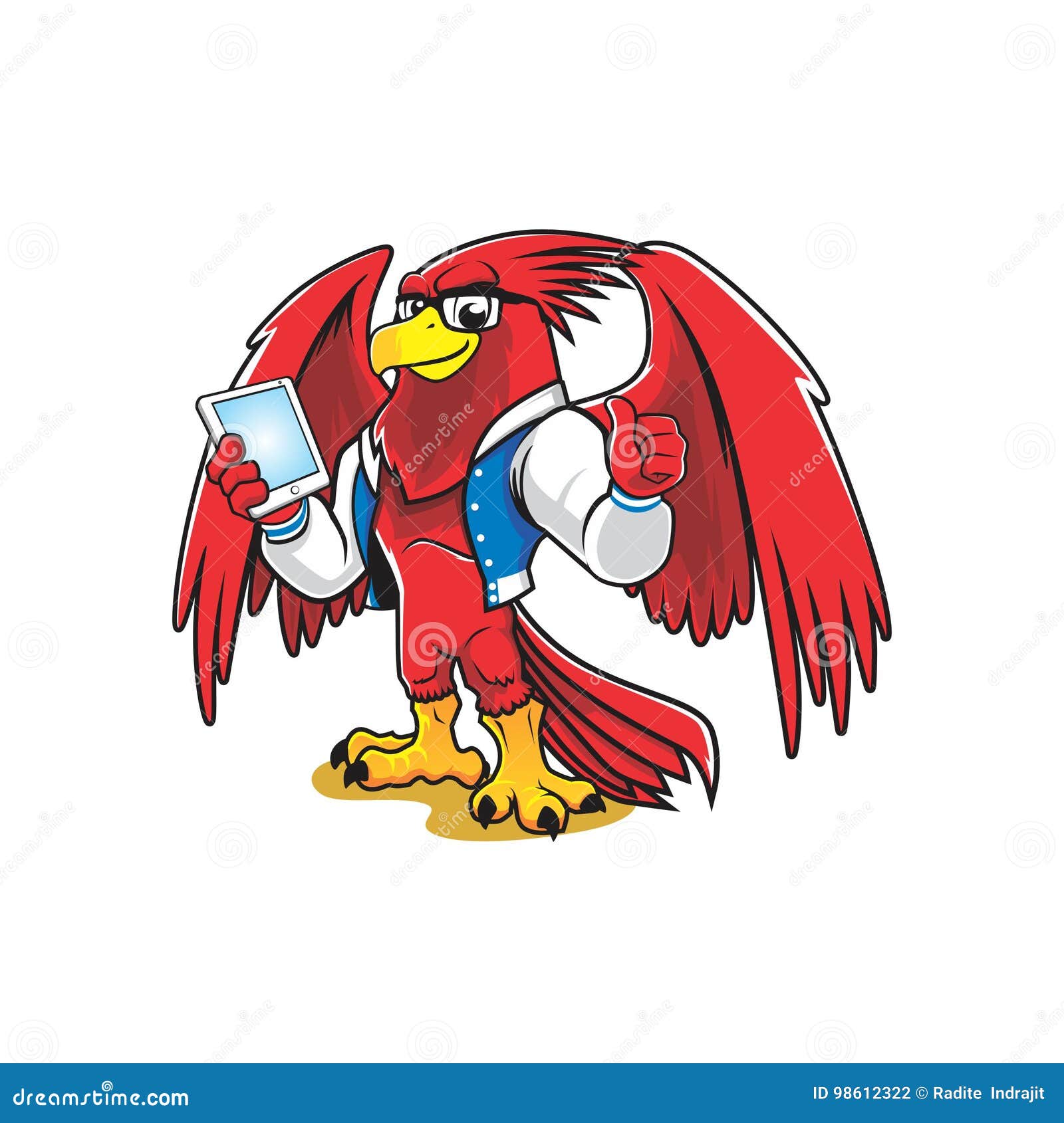 A GEEK PHOENIX BIRD AS MASCOT Stock Vector - Illustration of eagle, cartoon: 98612322 A GEEK PHOENIX BIRD AS MASCOT Stock Vector - Illustration of eagle, cartoon: 98612322