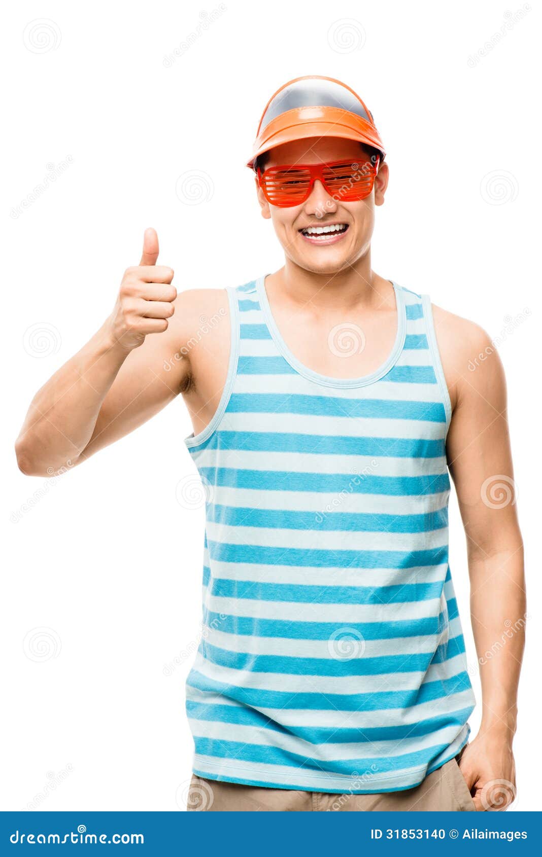 Geek Student Showing Thumbs Up Stock Photo - Image of length, happiness ...