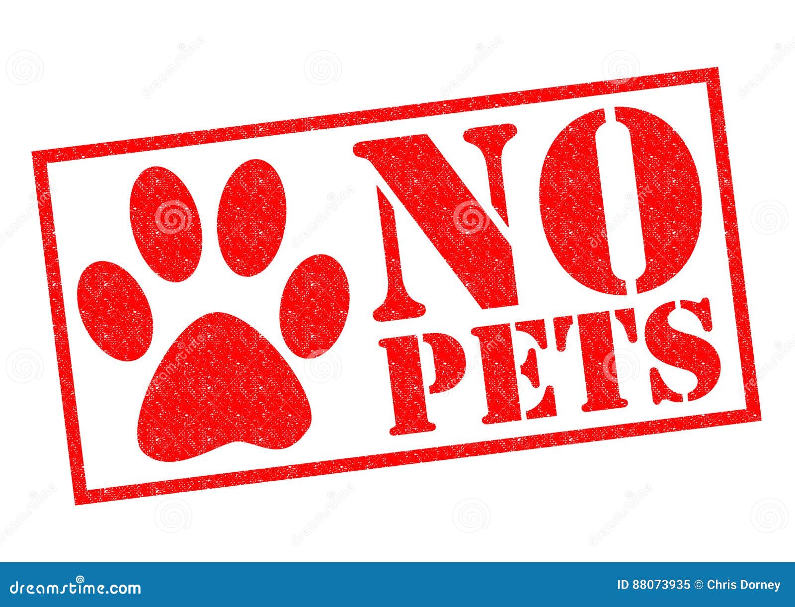 Geen Huisdieren stock illustratie Illustration of goedgekeurd 88073935