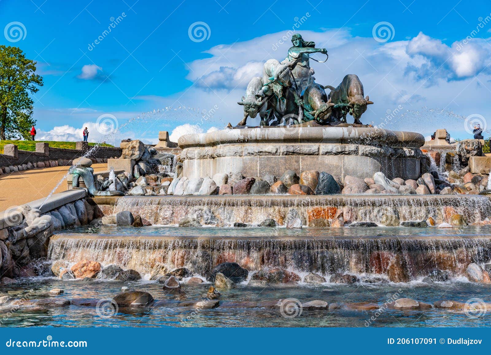 Gefion Fountain in Copenhagen, Denmark Editorial Photo - Image of ...