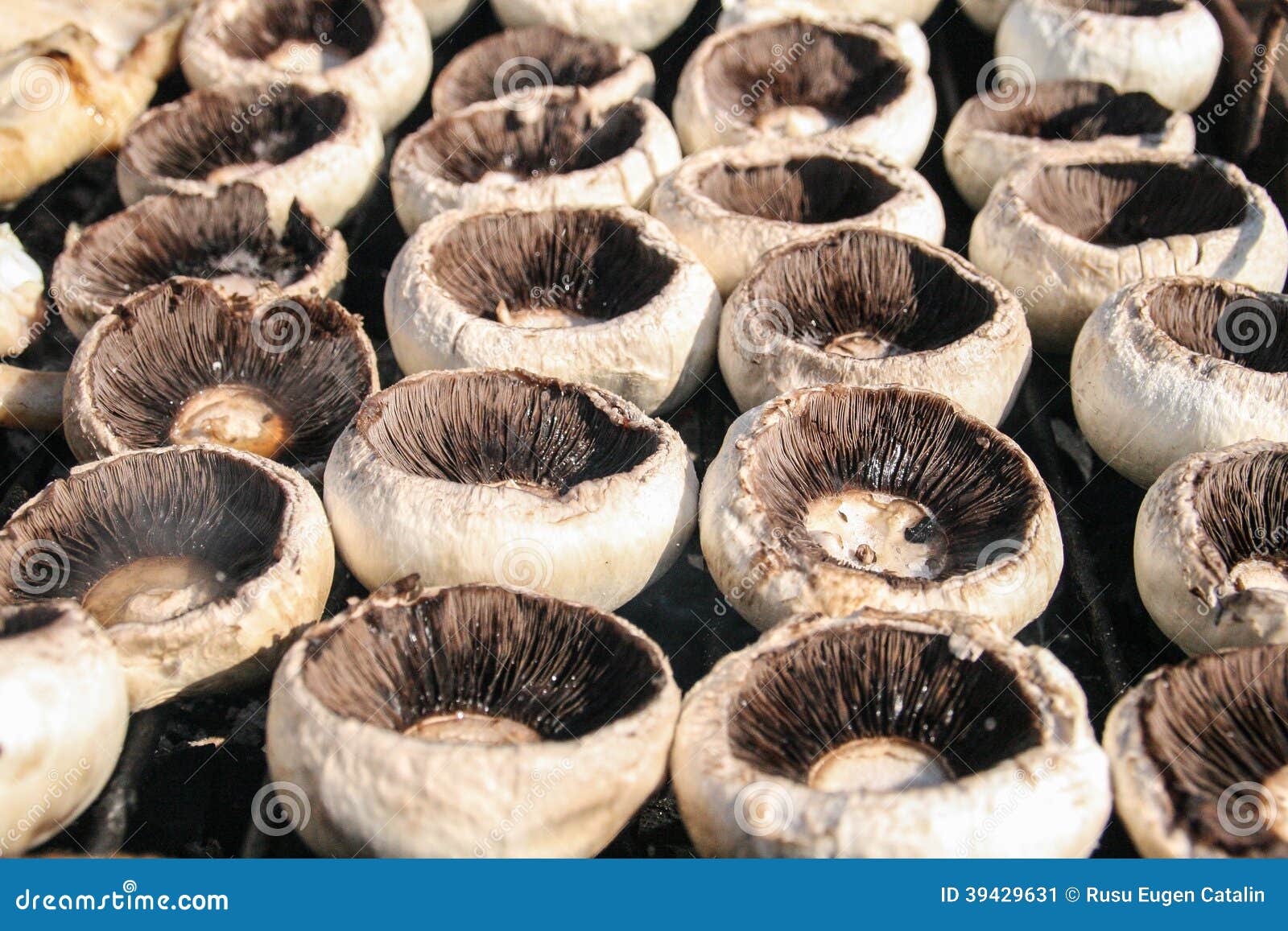 Gegrillte Pilze stockbild. Bild von grill, aufsteckspindeln - 39429631