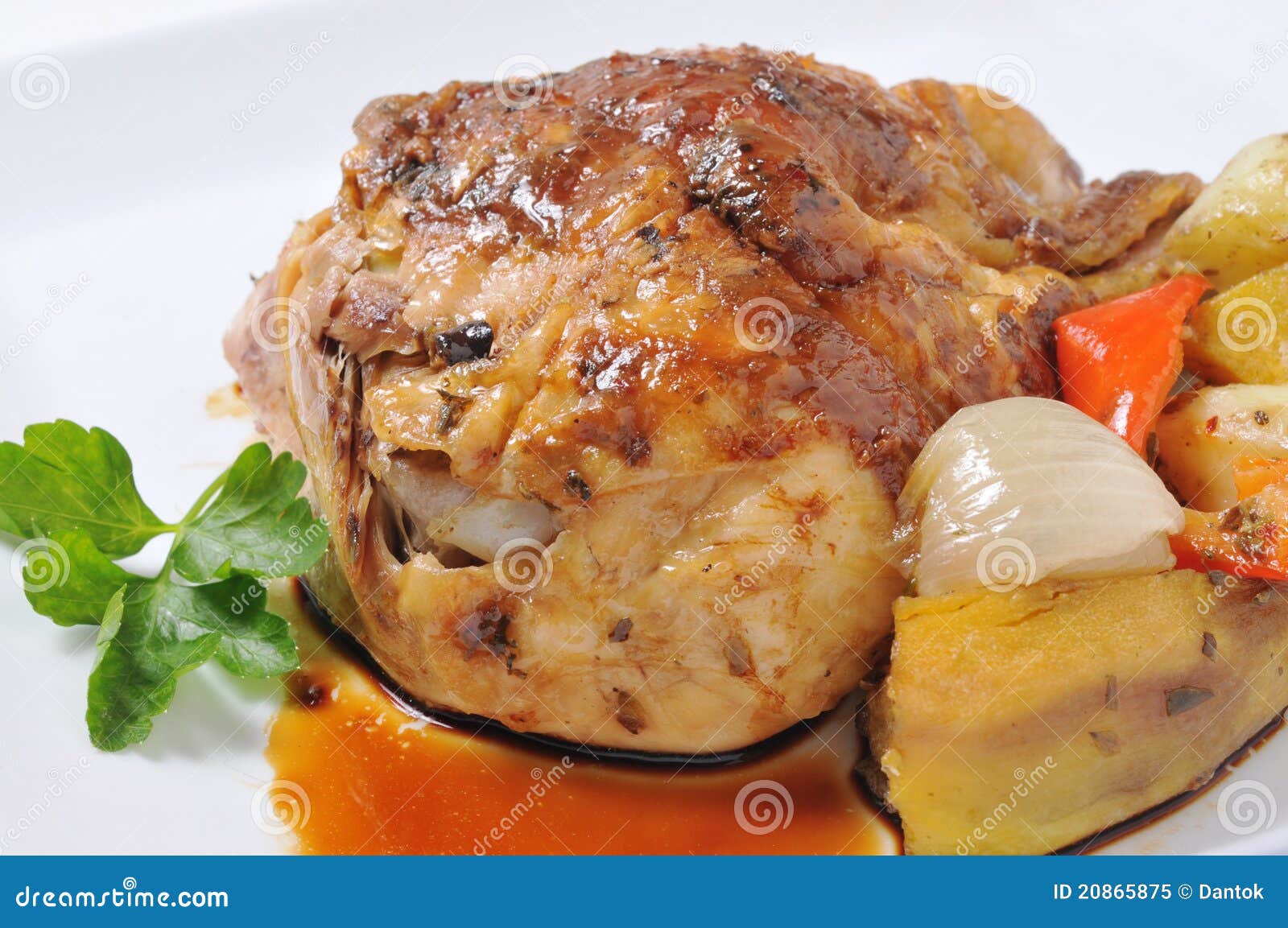 Gegrilltes Huhn stockbild. Bild von mahlzeit, huhn, abendessen - 20865875