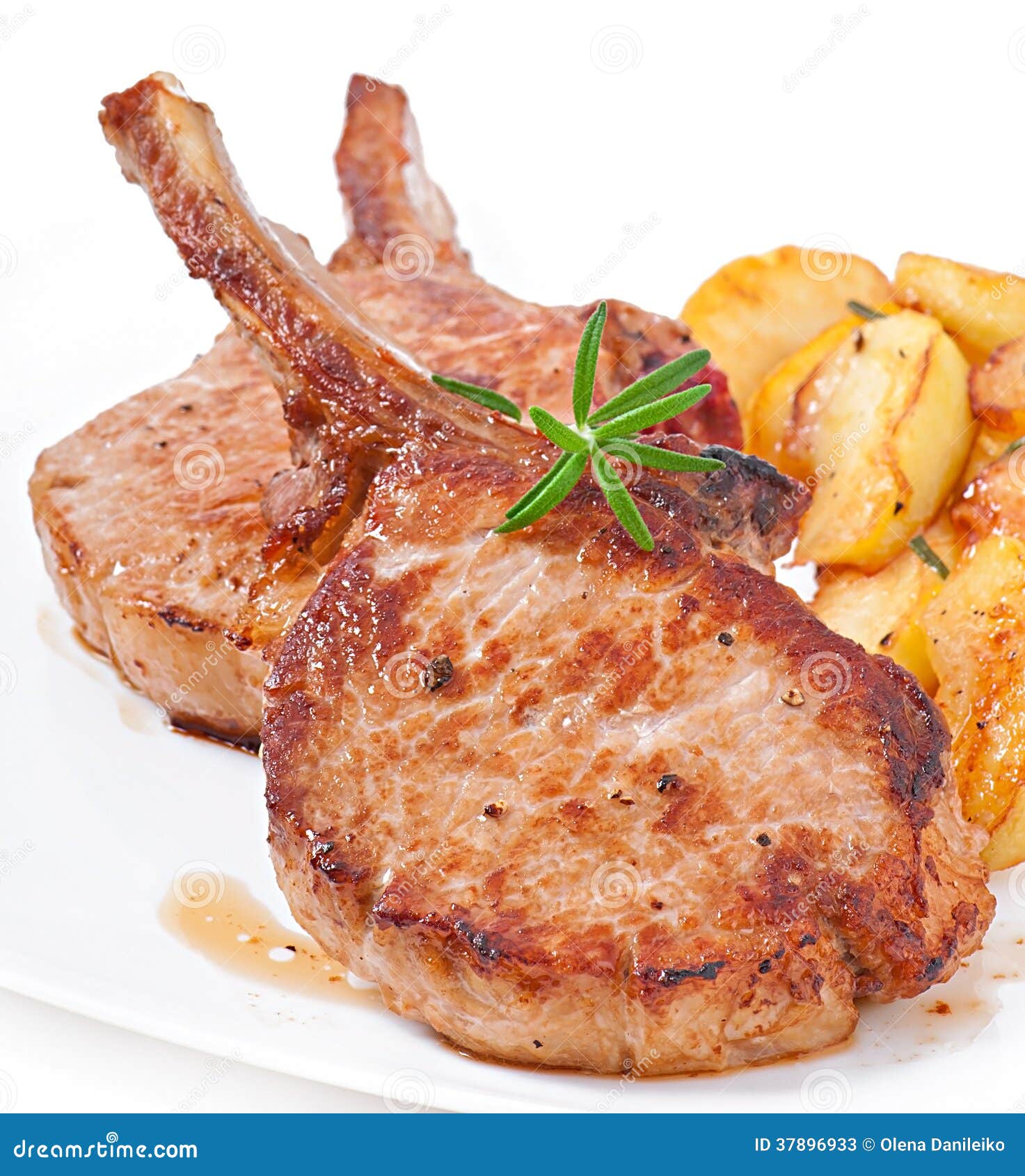 Gegrilltes Schweinefiletsteak Stockbild - Bild von grill, steak: 37896933