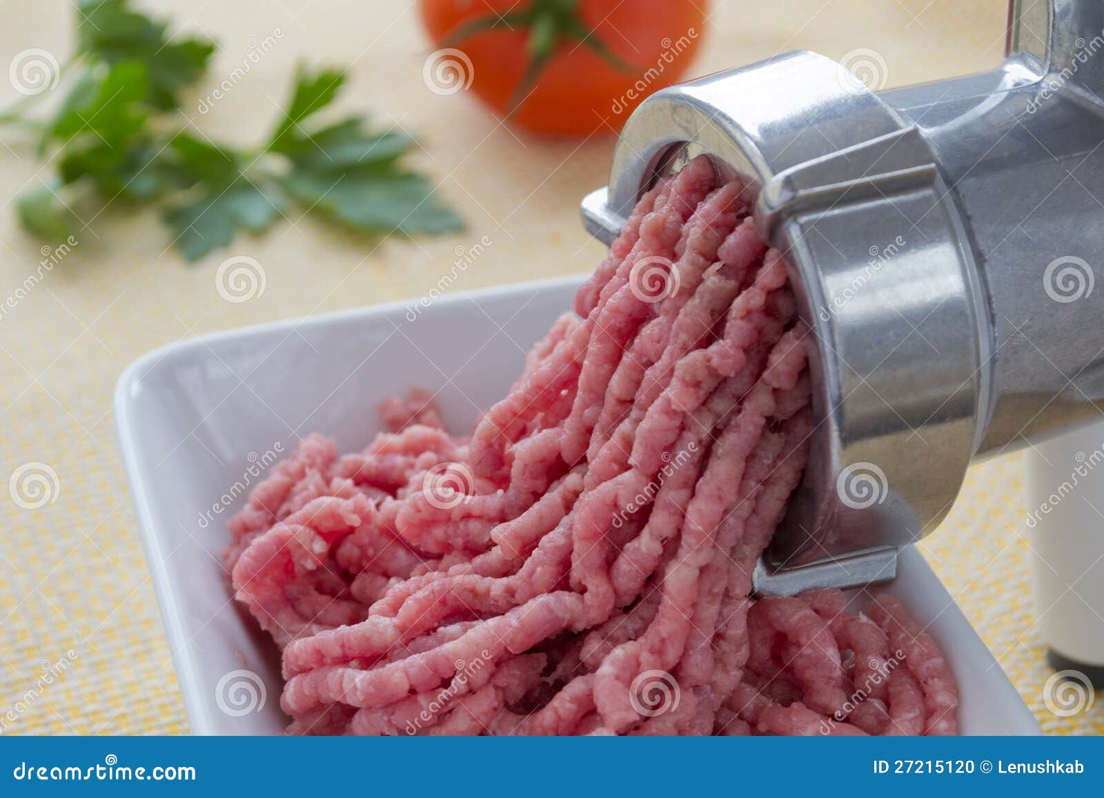 Gehacktes Fleisch Und Zerhacker Stockfoto Bild Von Zerhacker Fleisch