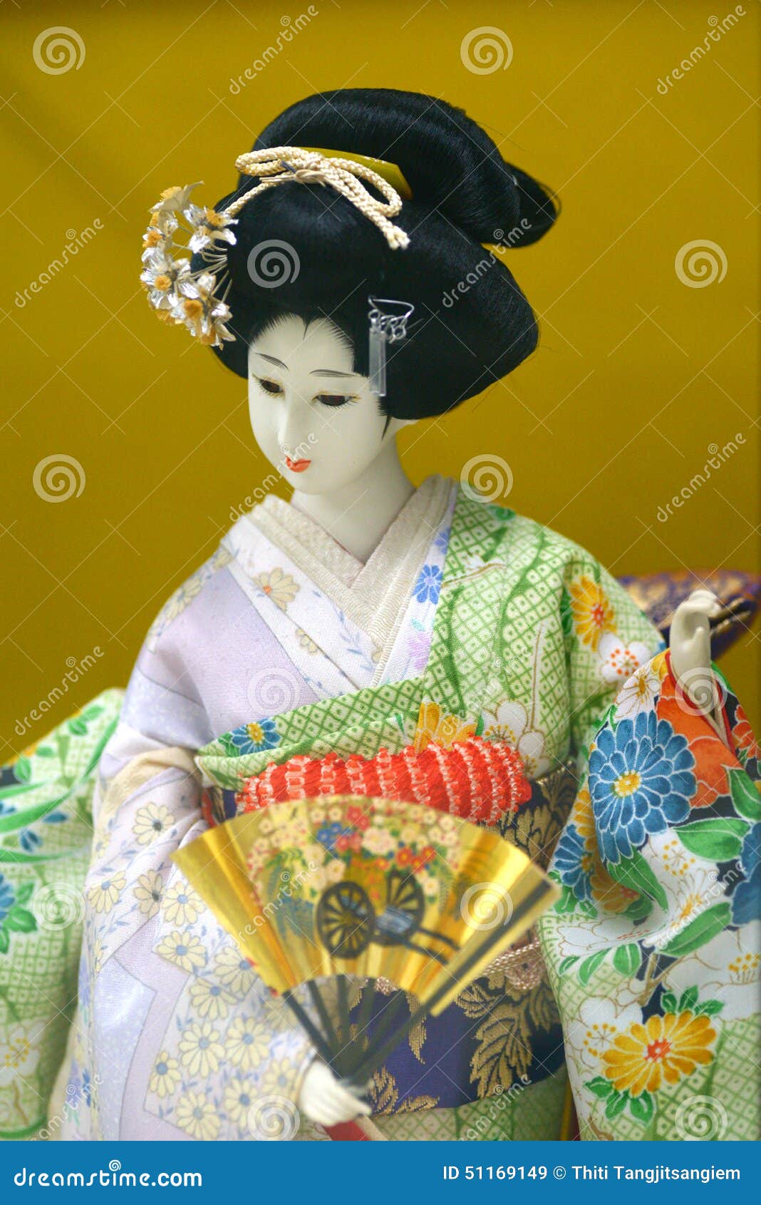 Geisha doll stock image. Image of asia, doll, souvenir - 51169149
