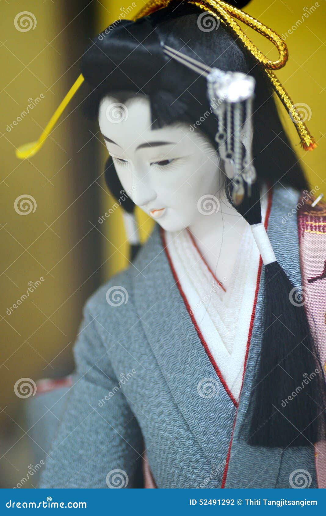 Geisha doll stock photo. Image of kimono, japanese, souvenir - 52491292