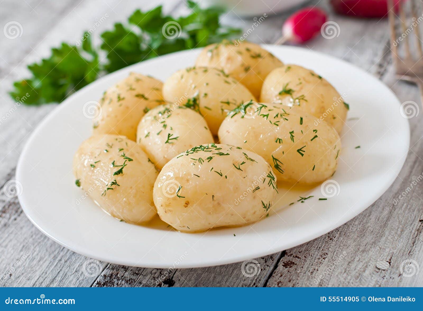 Gekochte Kartoffeln stockbild. Bild von reif, koch, mahlzeit 55514905