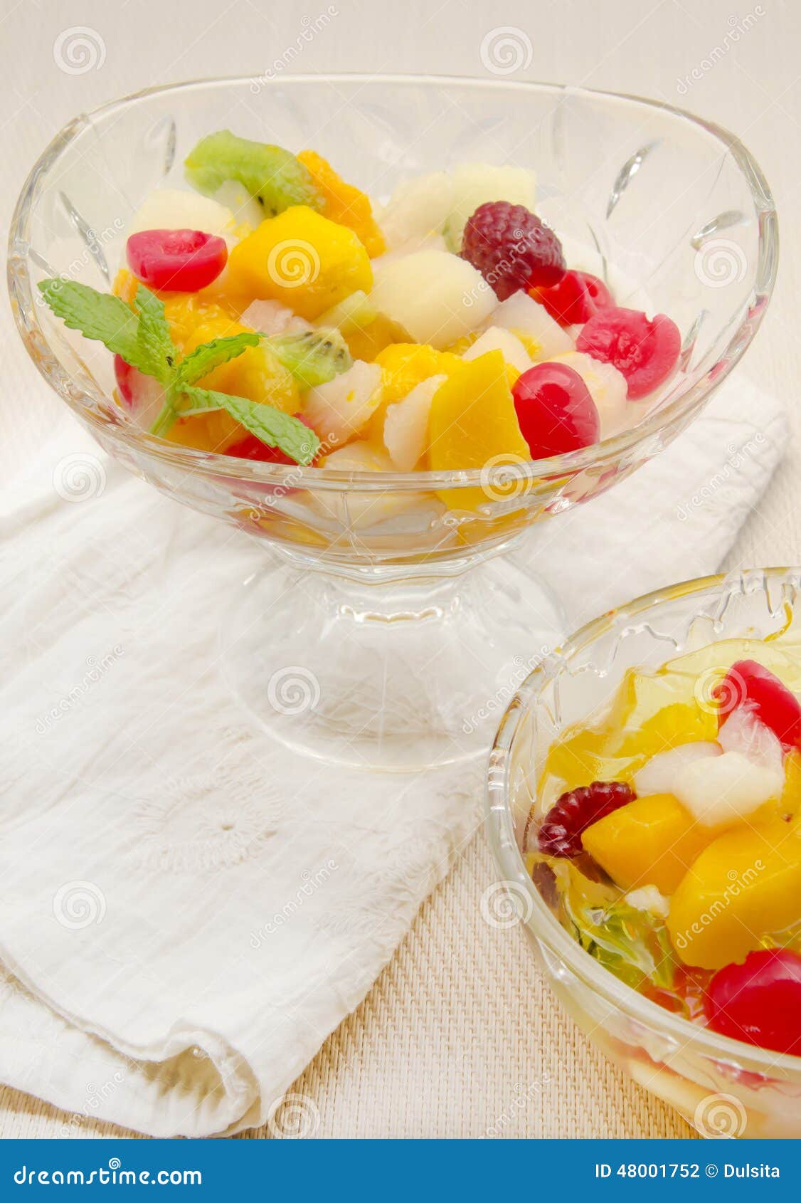Gelatin fruit salad stock photo. Image of gelatin, apricot 48001752