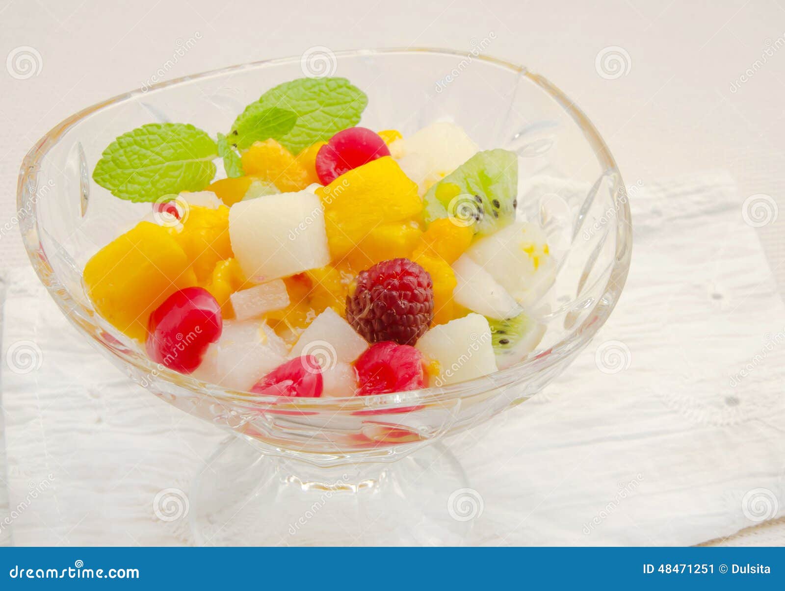 Gelatin fruit salad stock image. Image of food, raspberry 48471251