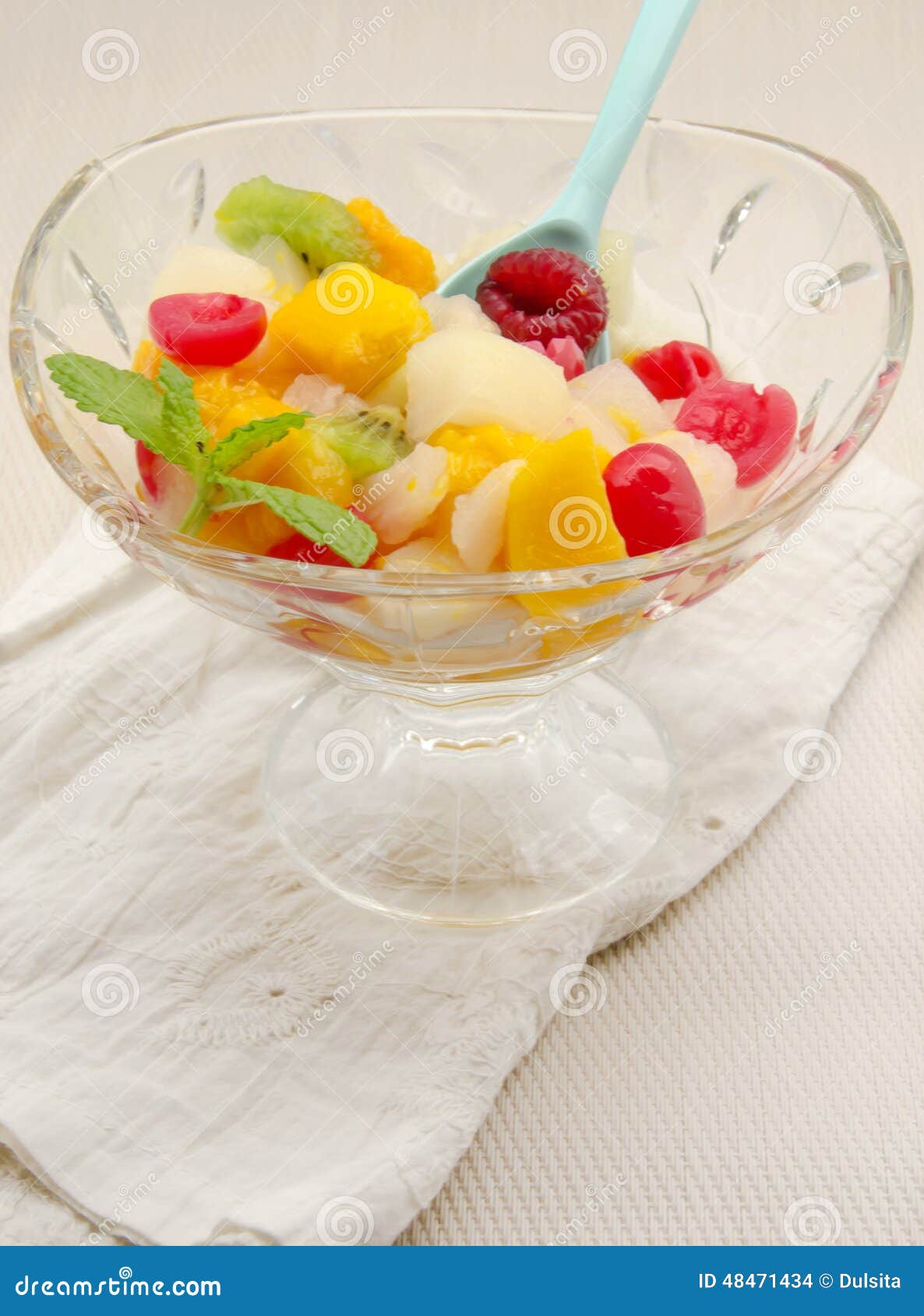 Gelatin fruit salad stock photo. Image of kebabs, dessert 48471434