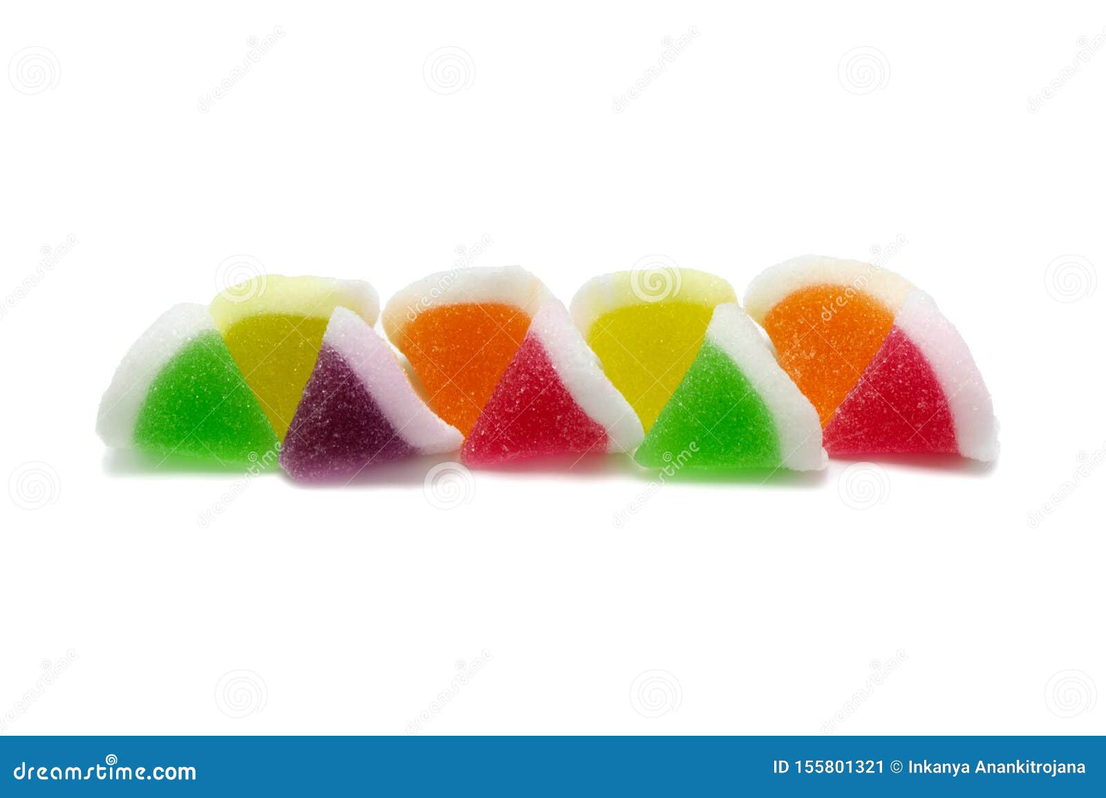 Gelatin jellies candy. stock image. Image of closeup 155801321