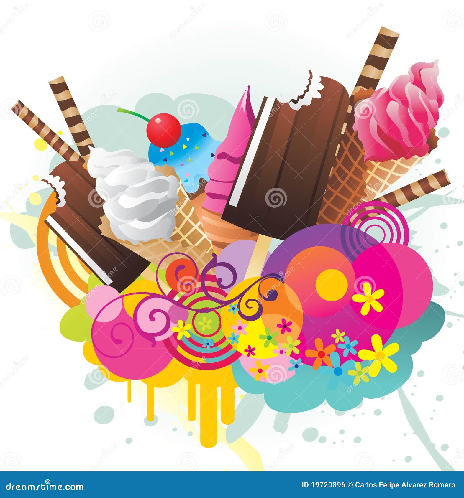 Gelato il disegno di colore