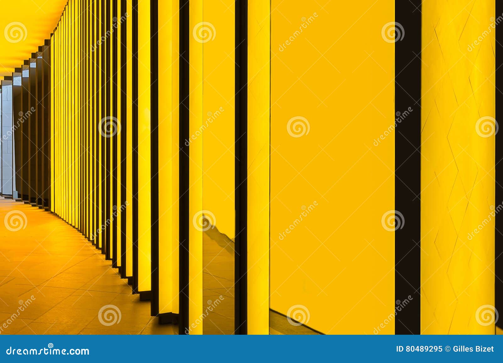 Gelbe Wand Bei Louis Vuitton Foundation, Paris, Frankreich Redaktionelles  Bild - Bild von beschaffenheit, architektonisch: 80489295