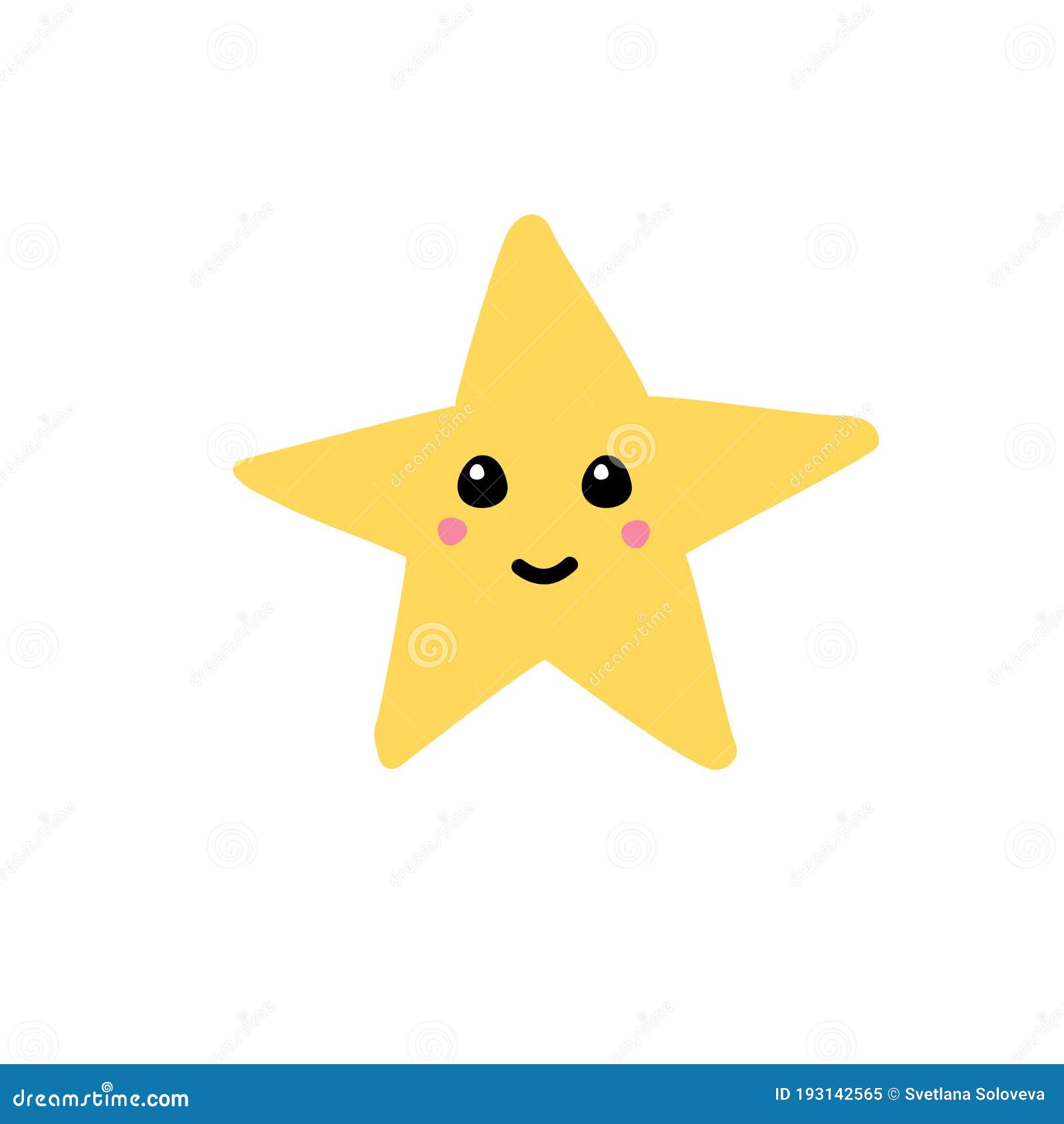 Gelber Stern Der Vektorhandgezogenen Skizze Mit Gesicht Stock Abbildung -  Illustration von feiertag, ozean: 193142565