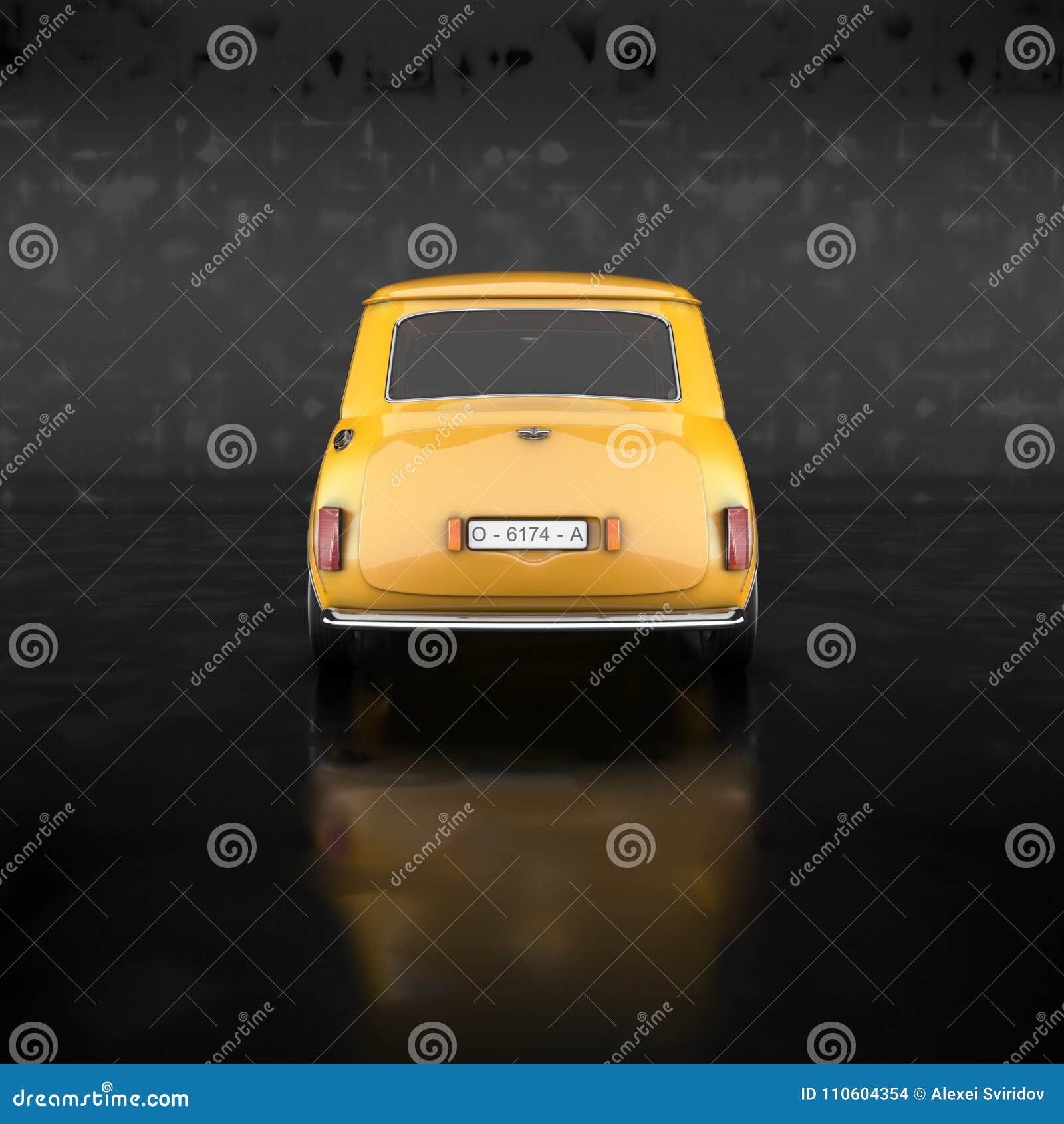 Gelbes Auto redaktionelles stockbild. Illustration von transport - 110604354