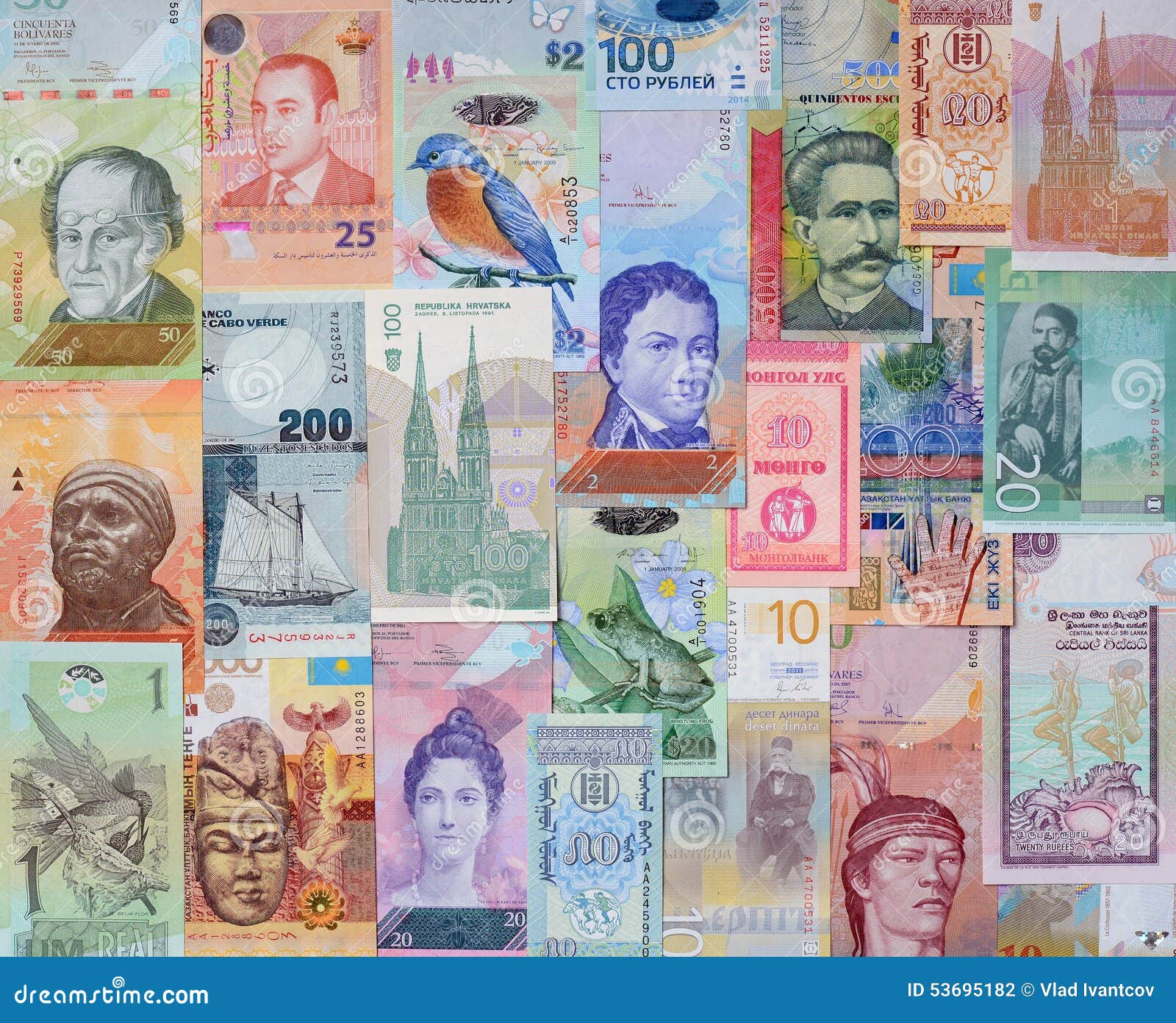 Geld Van De Verschillende Landen Stock