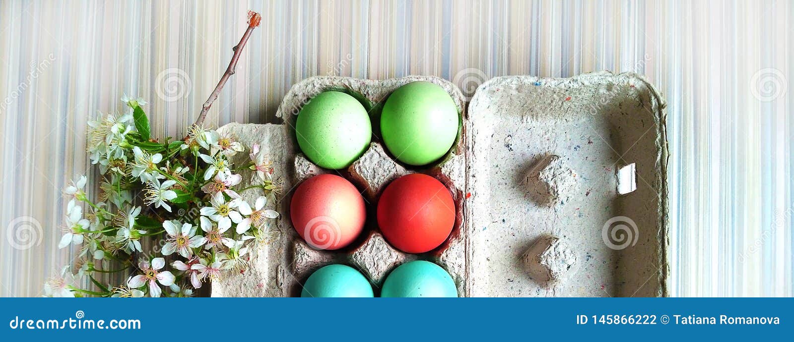 Painted Eggs in Egg Tray. Happy Easter. Spring Holiday. Holiday ...