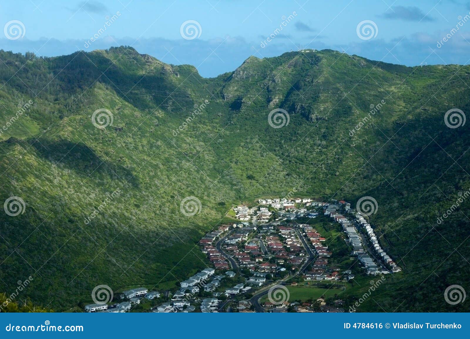 Gemenskapö förorts- oahu. Gemenskaphawaii ö förorts- oahu