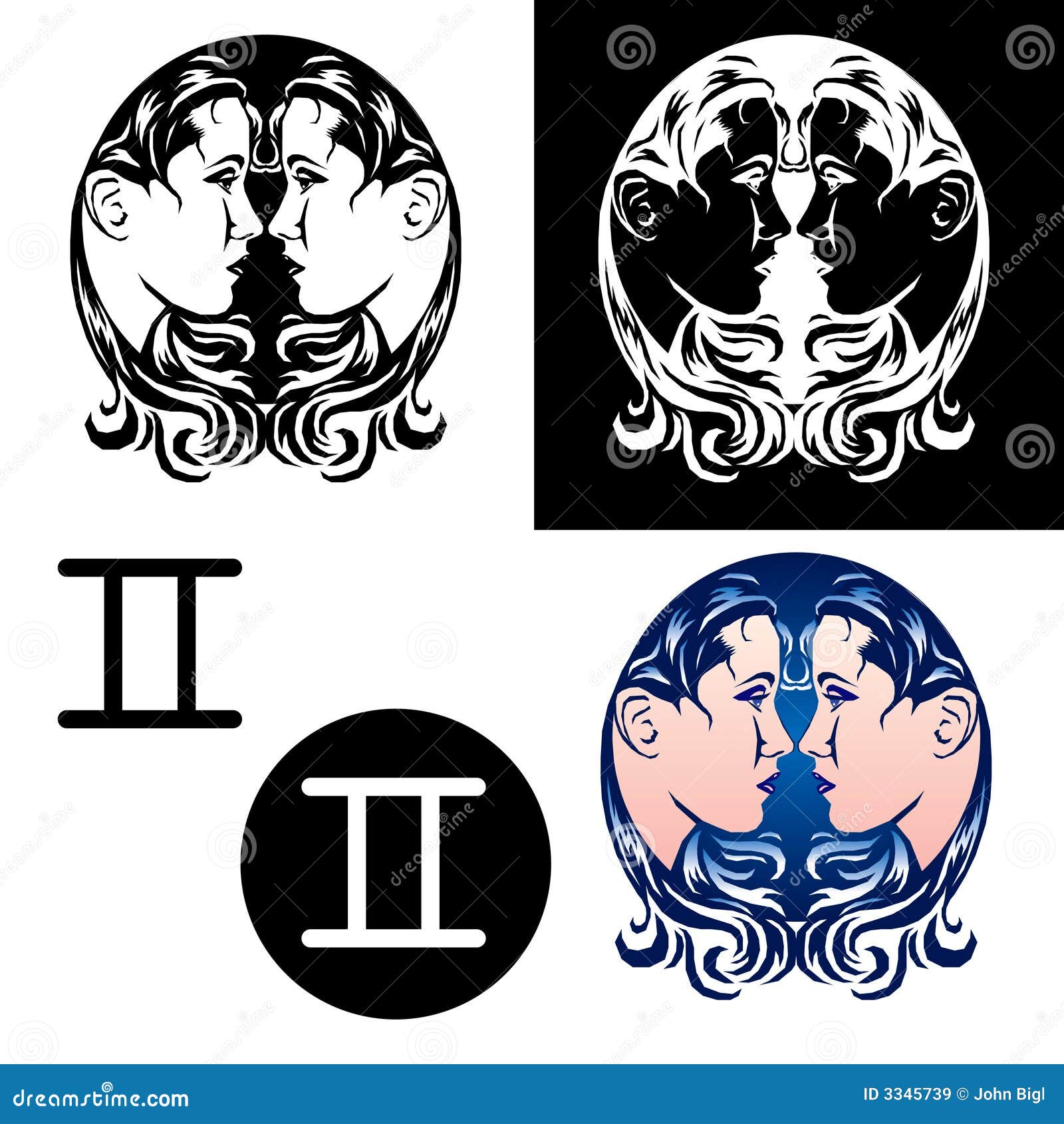 Gemini ikon zodiak ilustracja wektor. Ilustracja złożonej z almanach